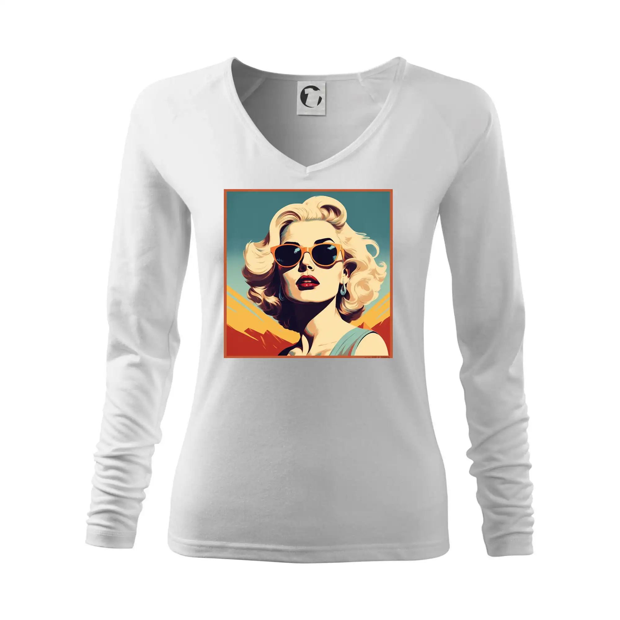 Grafické tričká - Žena s okuliarmi - Tričko dámske Elegance