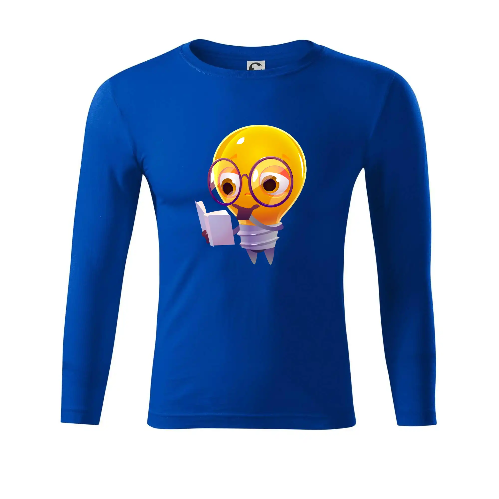 Žárovka přemýšlí nad knihou