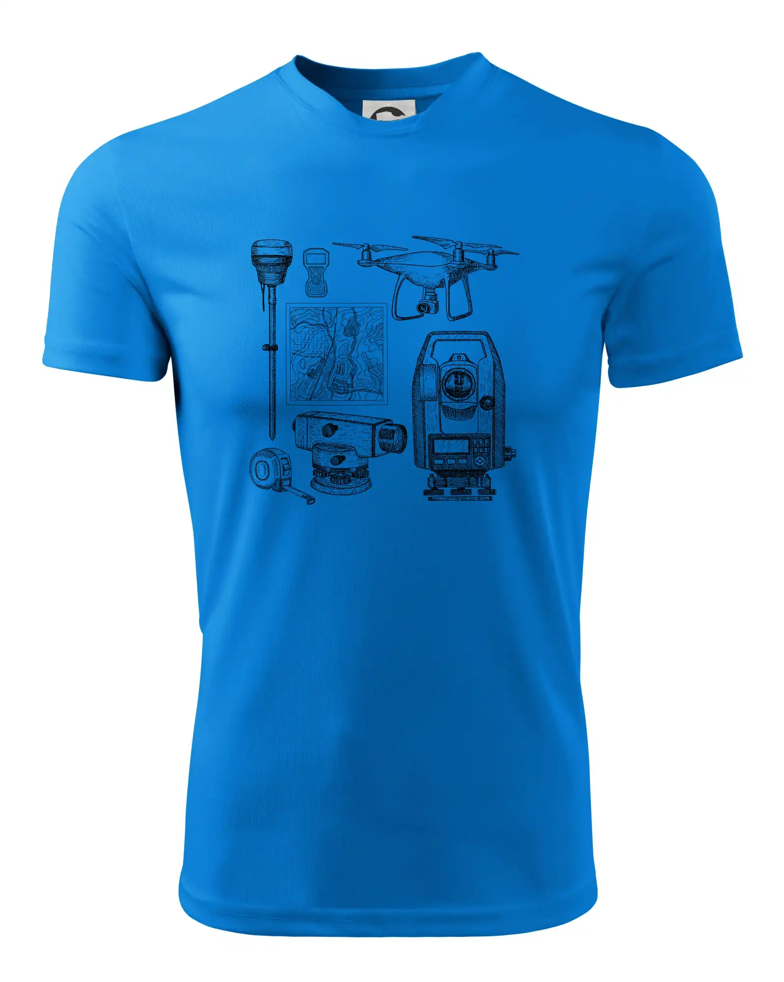 Geodet teodolit dron