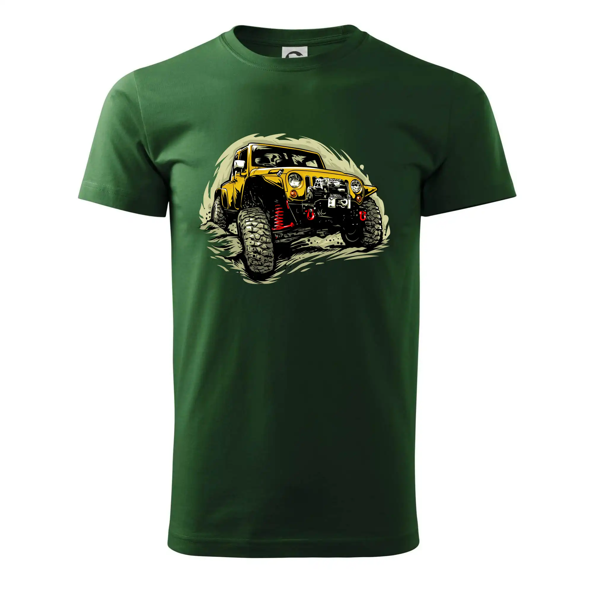 Žlutý offroad s navijákem