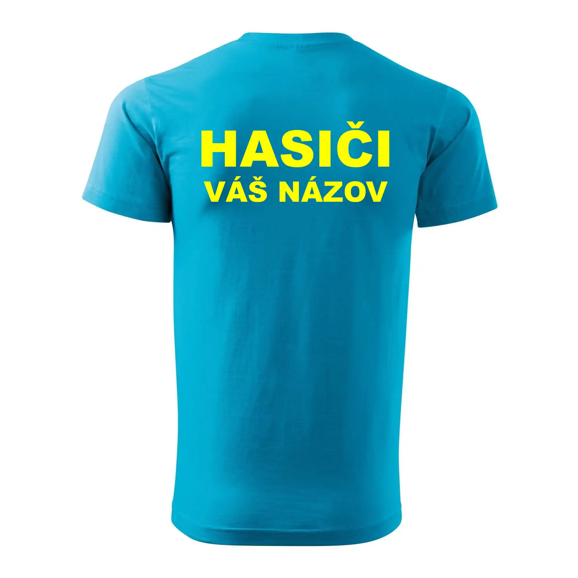 Hasiči - žltý nápis - váš názov zboru