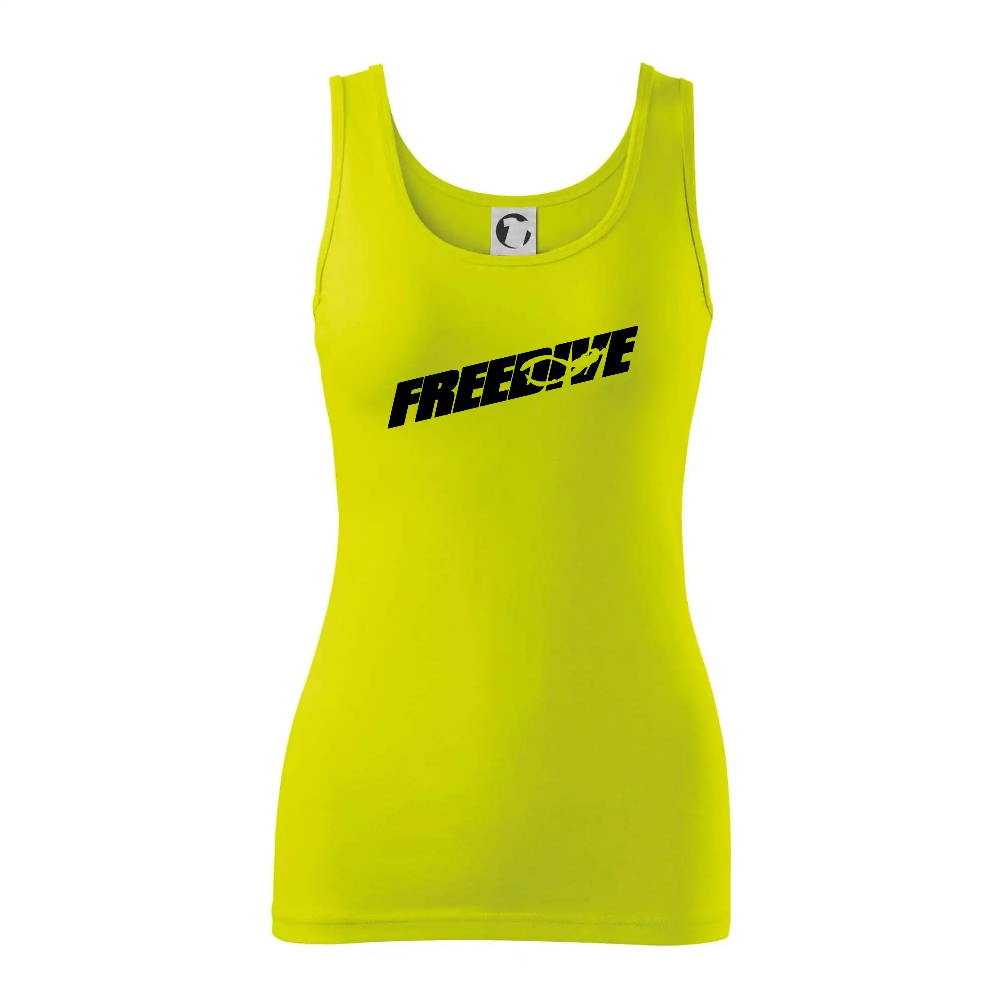 Freedive - nápis s potápěčem