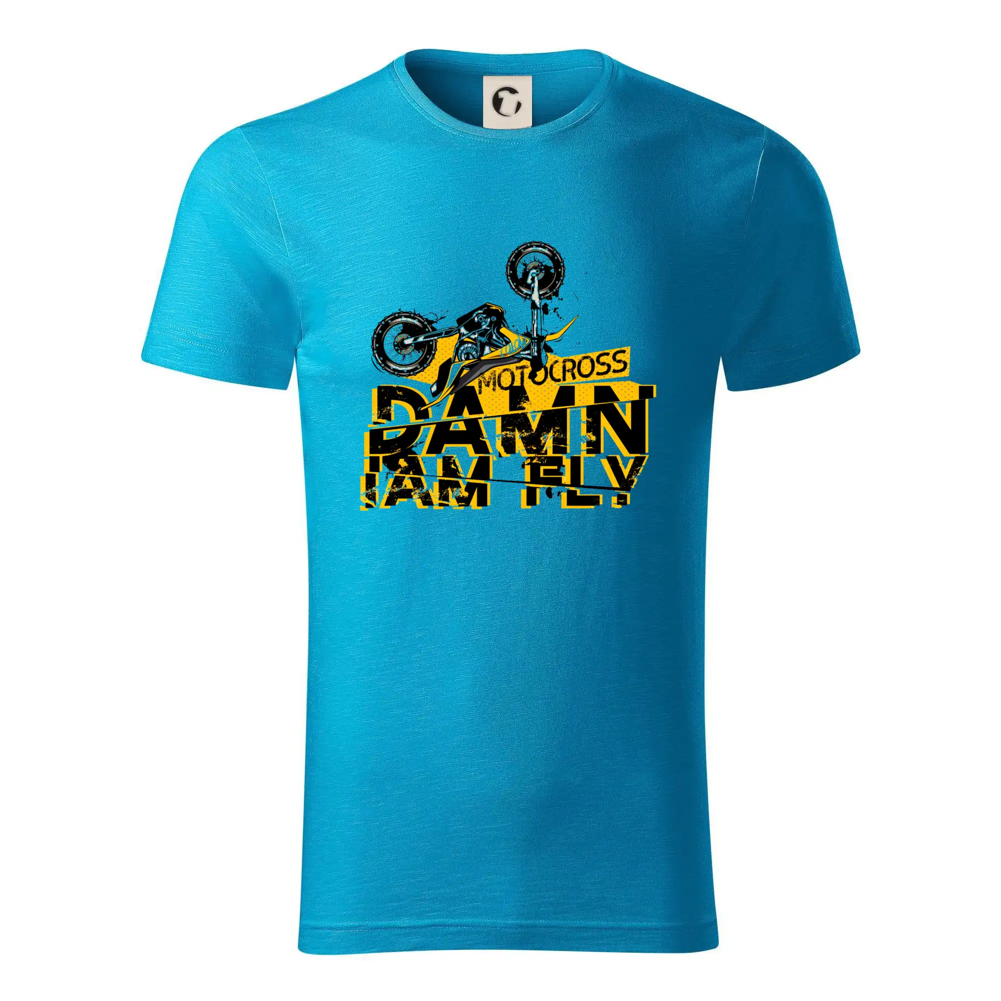 Motocross tričká - Motocross damn iam fly - Tričko z organickej bavlny