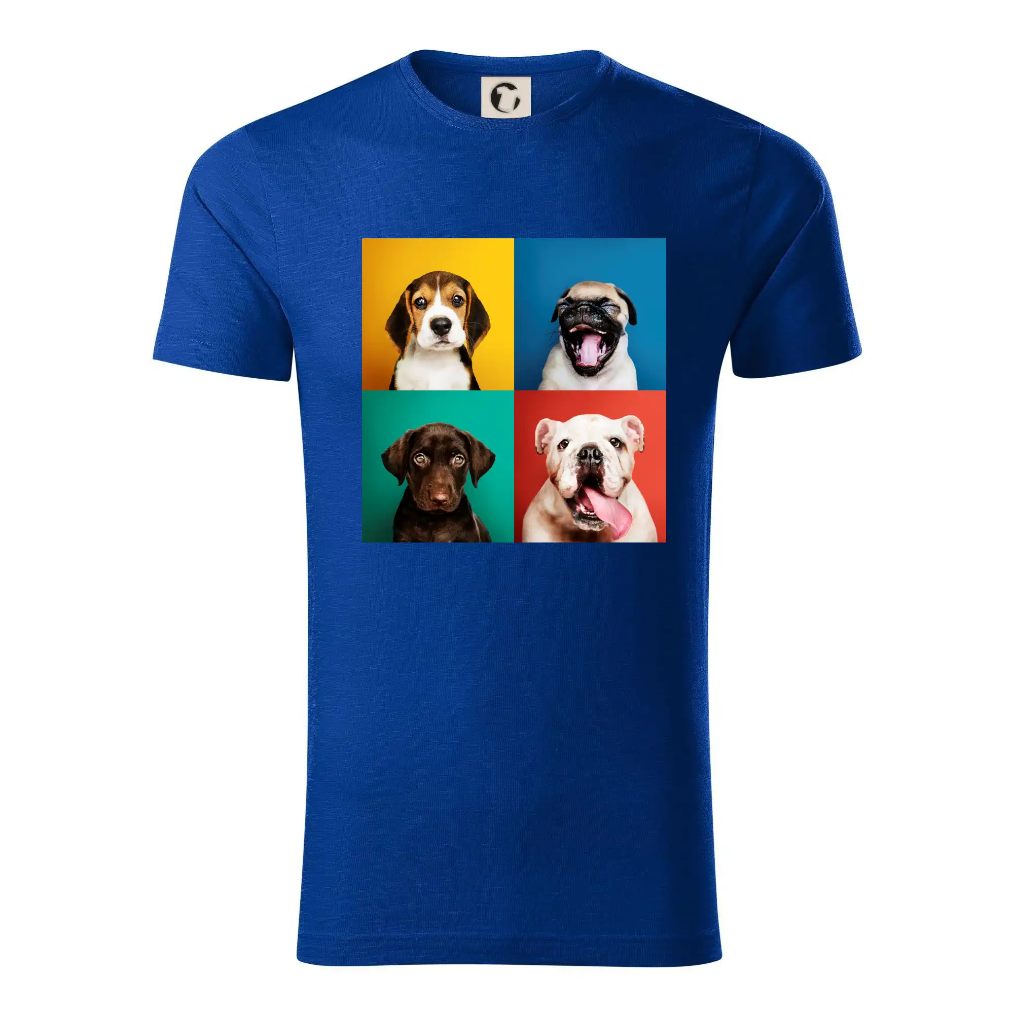 Ostatné psie plemená - Psi šteňatá koláž - Tričko z organickej bavlny