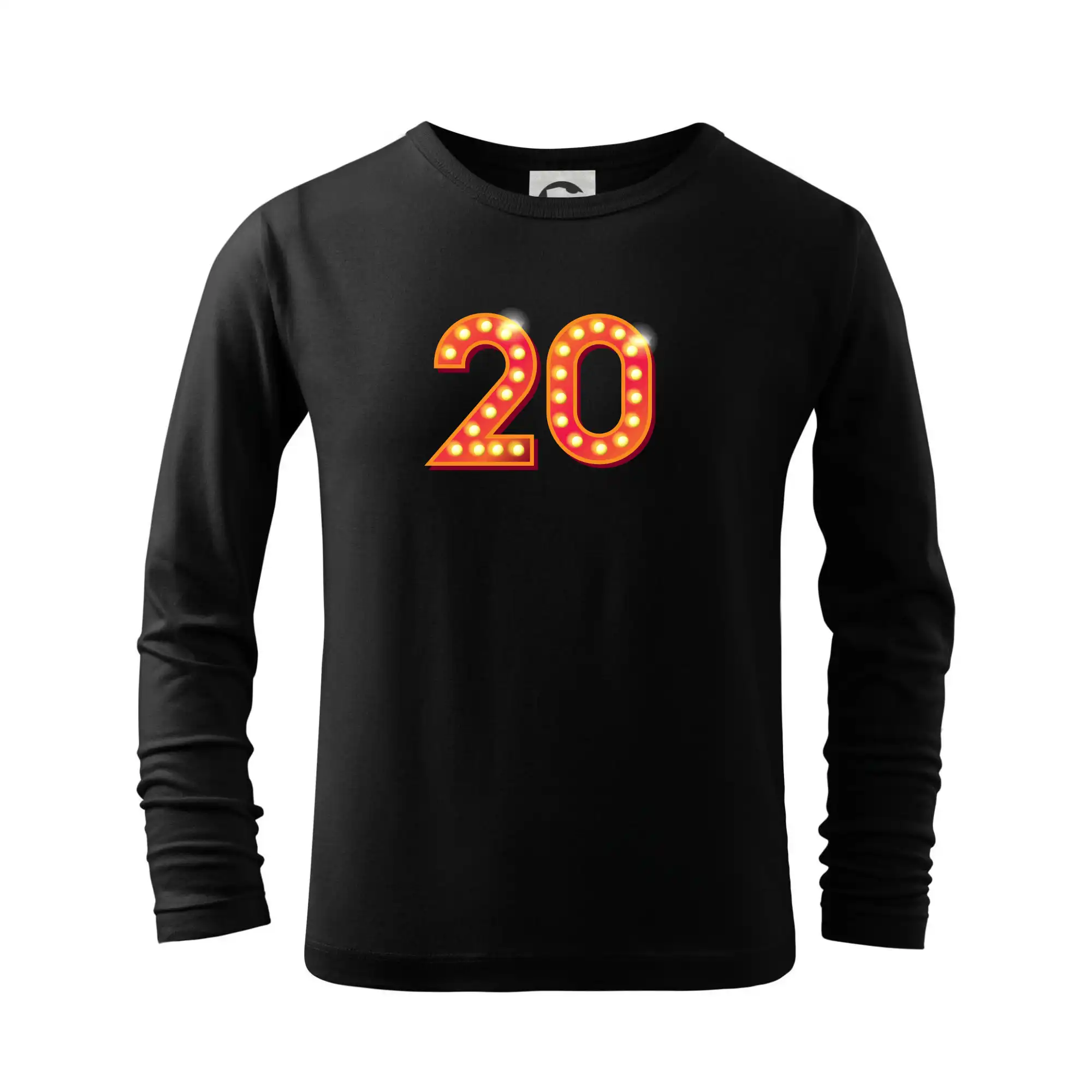 Tričká k narodeninám - Čísla žiarovky 20 - Tričko detské Long Sleeve