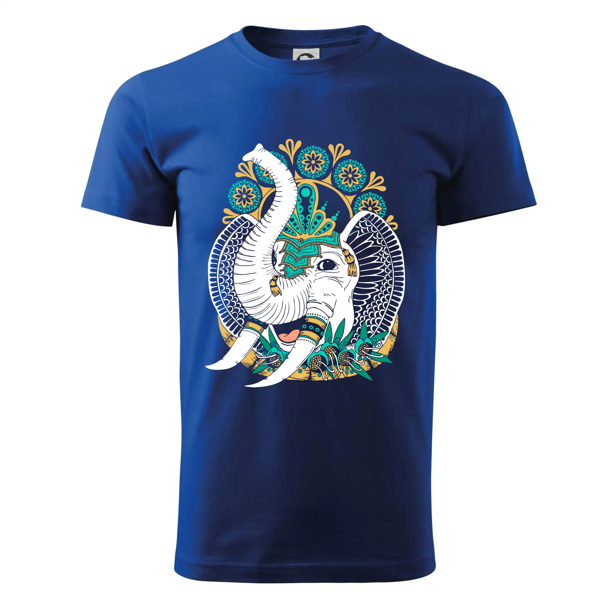 Tričká so zvieratami - Sloník pre šťastie (Pecka Design) - Pánske tričko nižšej gramáže