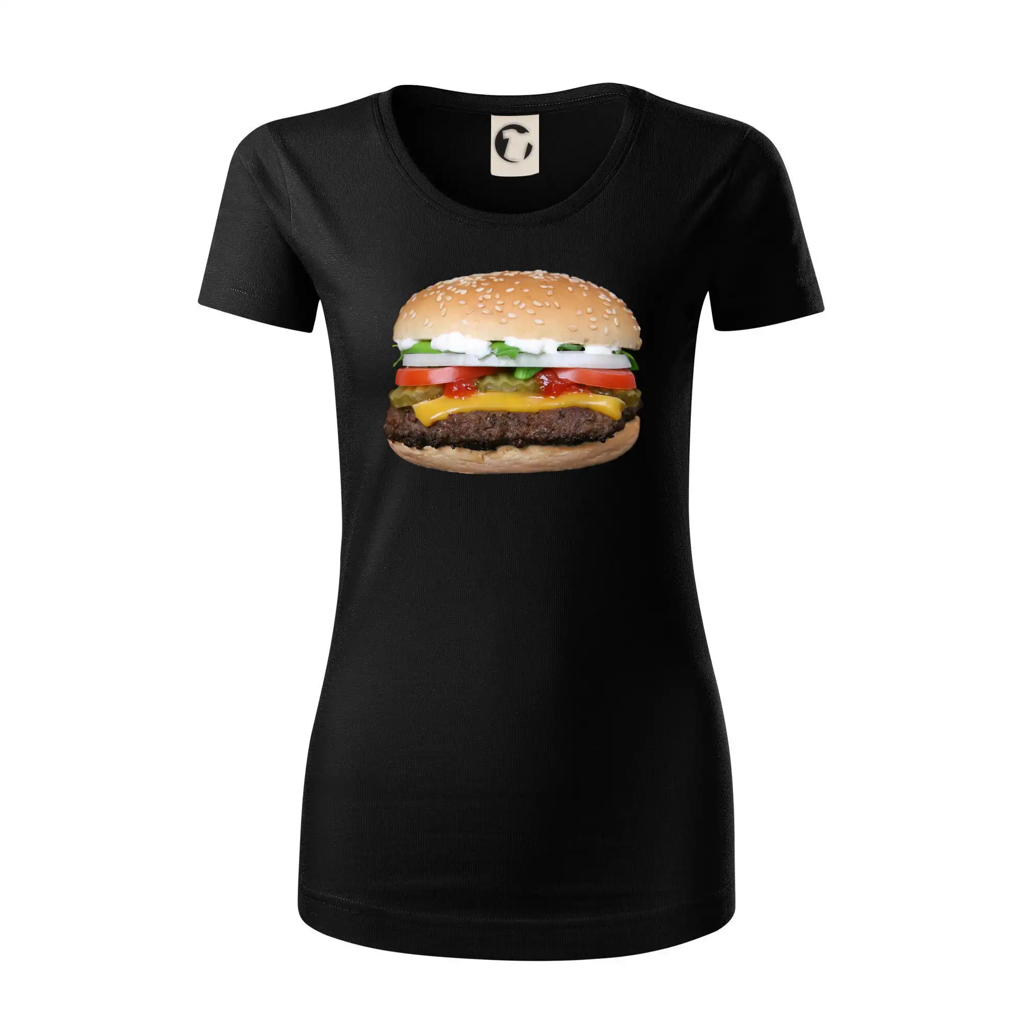 Hamburger foto - Dámske tričko z organickej bavlny Origin (GOTS)