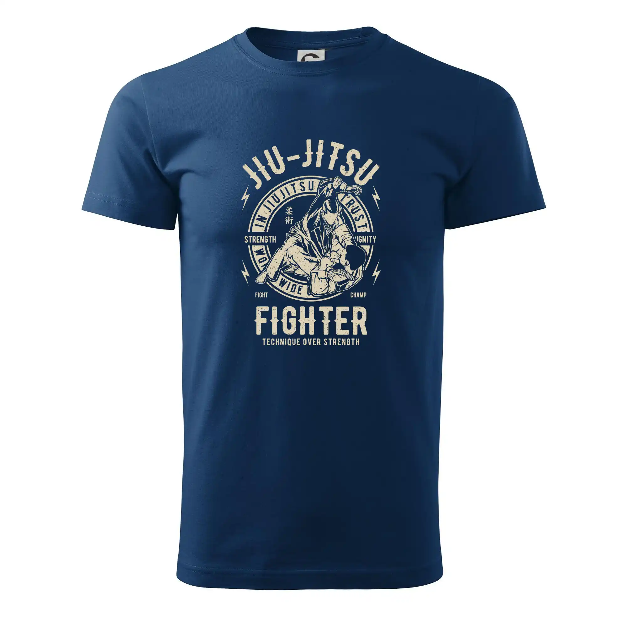 Tričká Karate - Jiu Jitsu logo guľaté - Pánske tričko nižšej gramáže