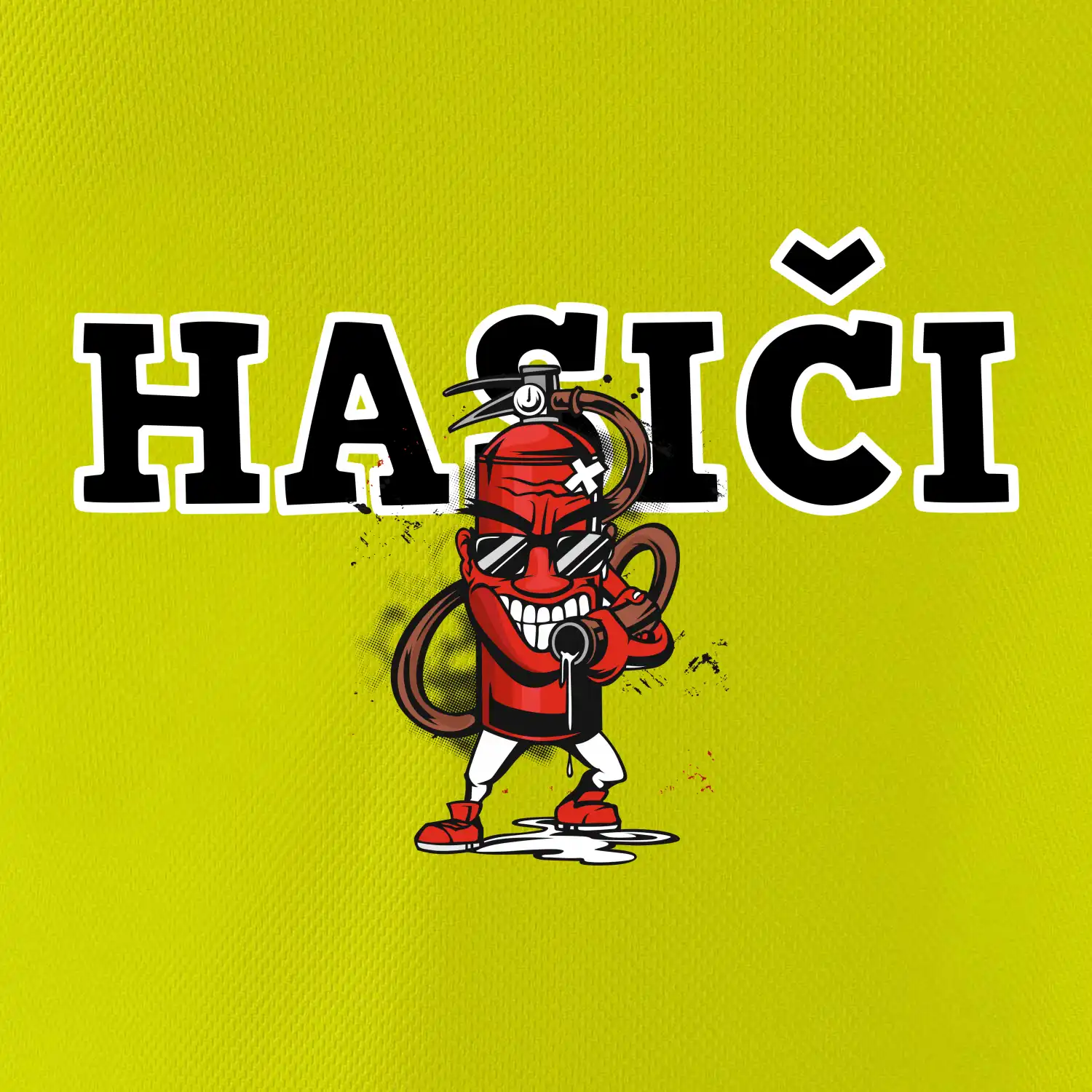 Hasiči hasící přístroj