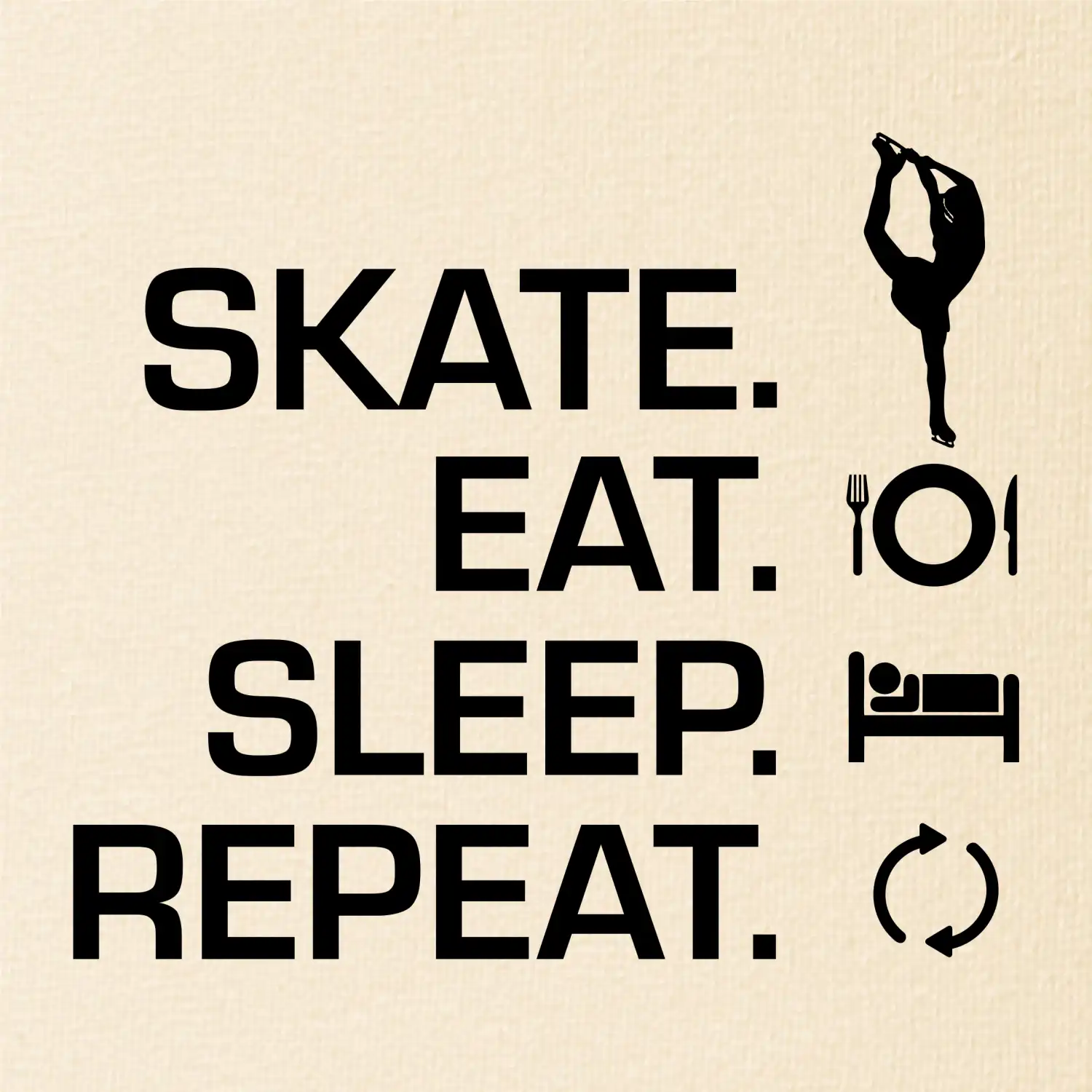 Eat sleep skate - lední bruslení
