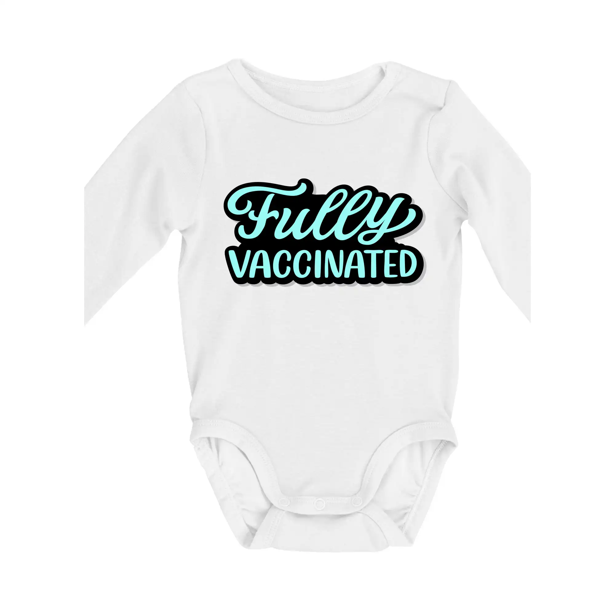 Fully vaccinated - Body dojčenské s dlhým rukávom