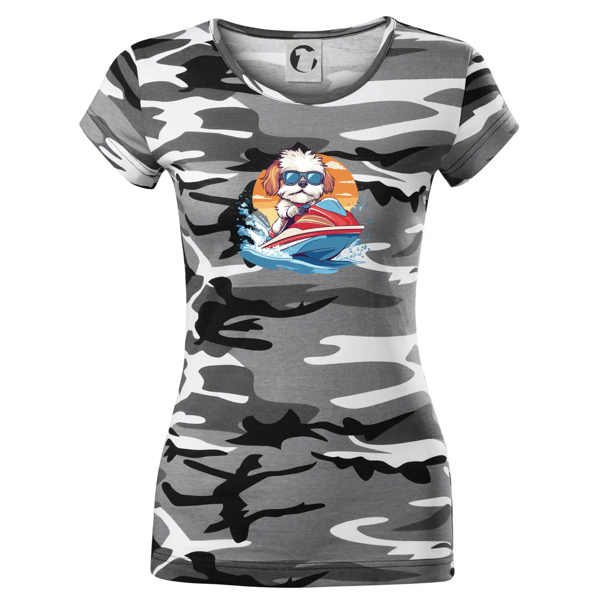 Bišonek na vodním skútru