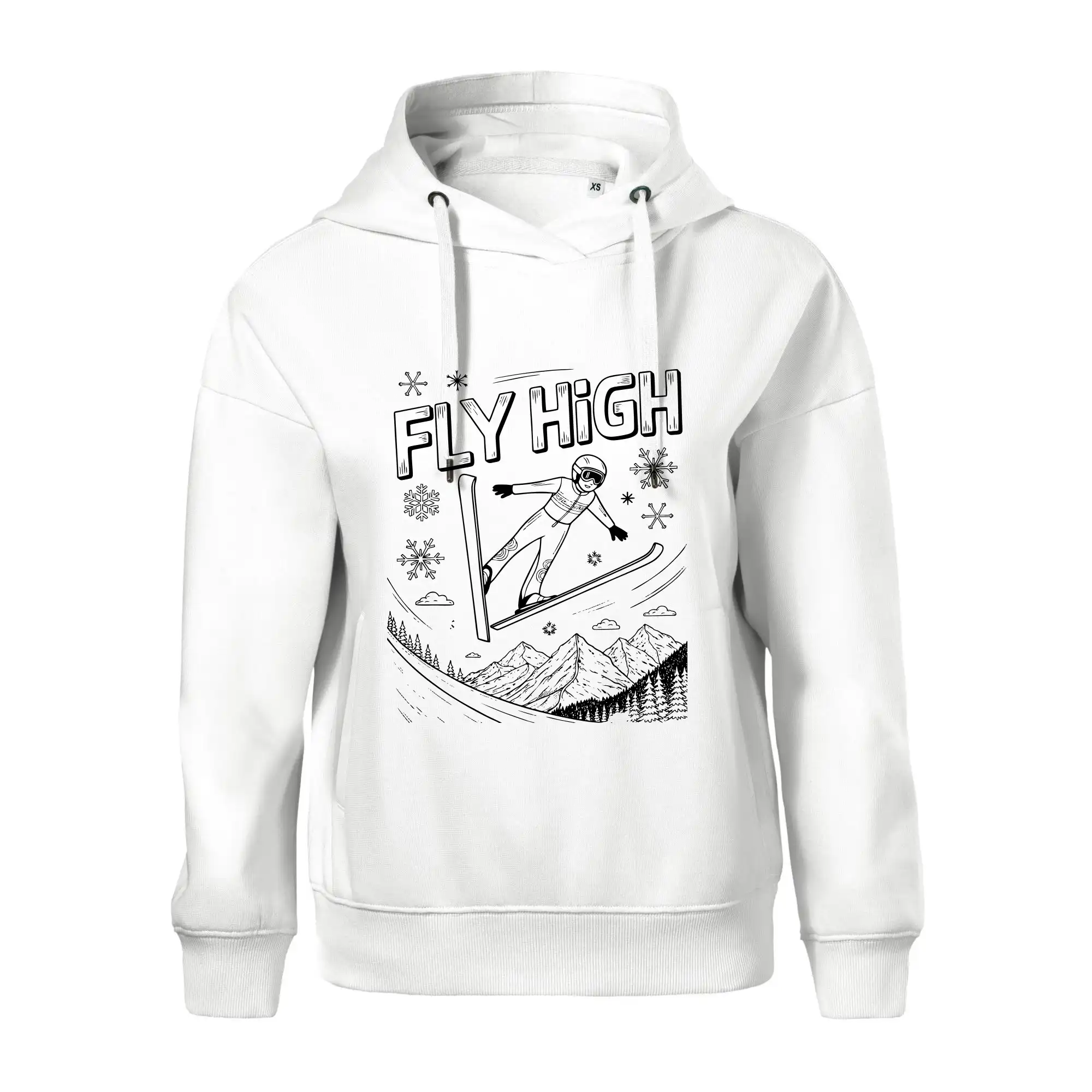 Černobílý skokan fly high