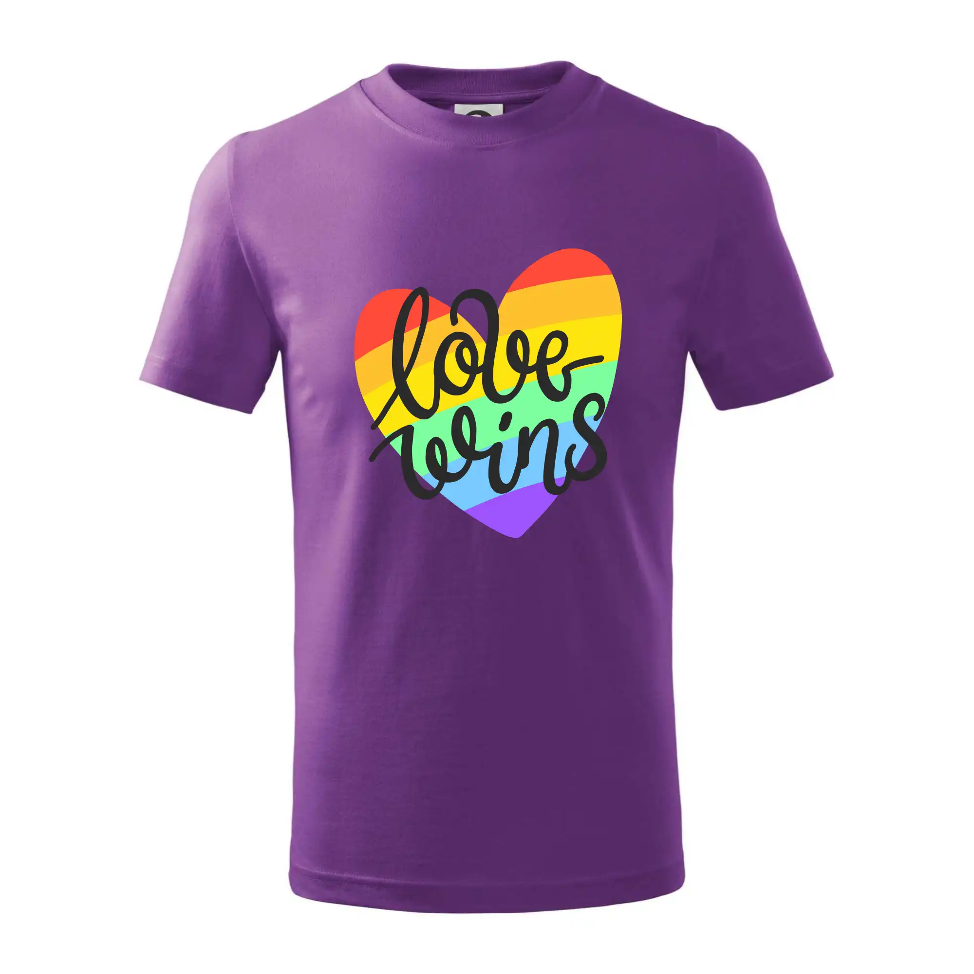 Tričká pre LGBT a Queer komunitu - Love wins srdce - Tričko detské bavlnené