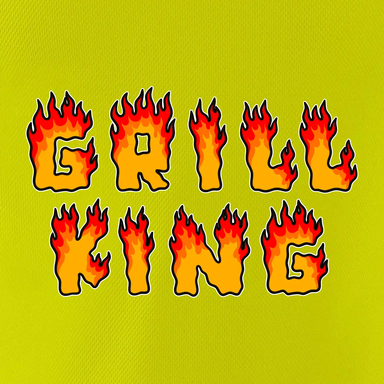 Grill King ohnivý nápis