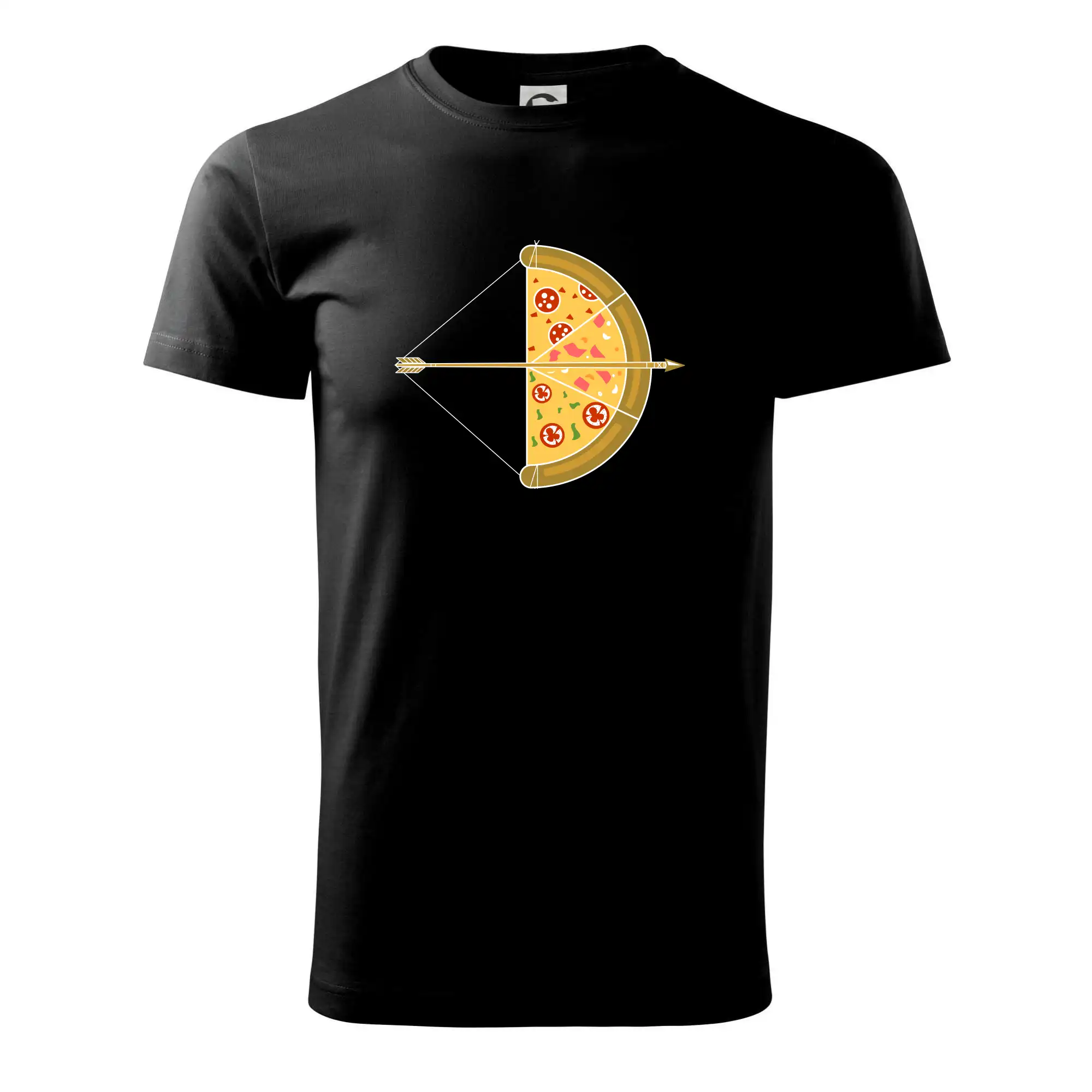 Šíp a pizza - Klasické pánske tričko vyššej gramáže