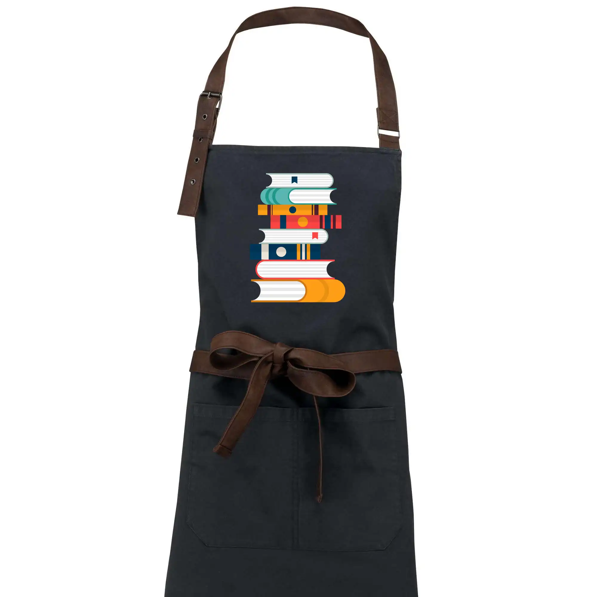 Tričká s motívom kníh pre milovníkov čítania a vône papiera - Knihy flat design - Zástera Vintage