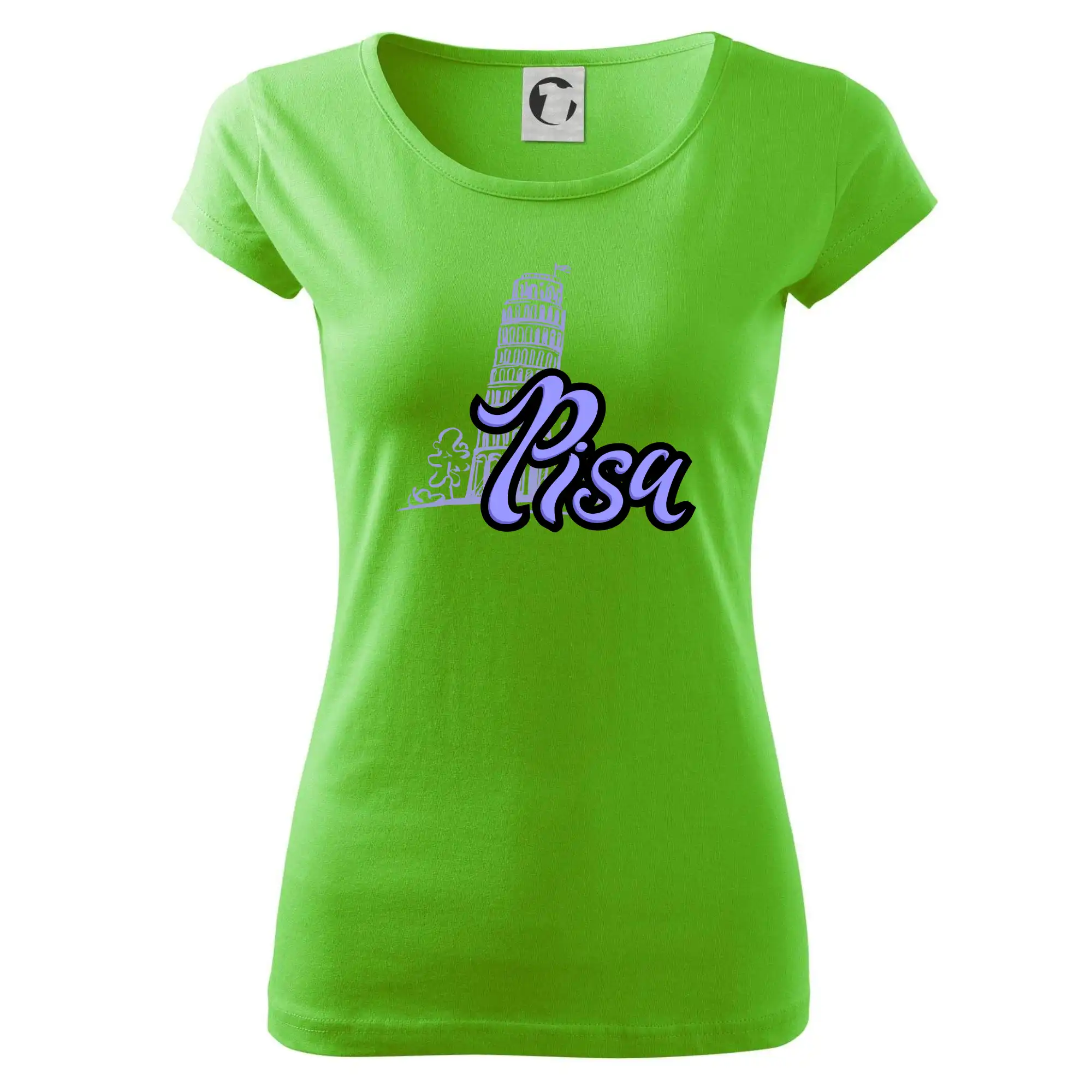 Tričká Taliansko - Pisa Lettering - Dámske tričko Pure
