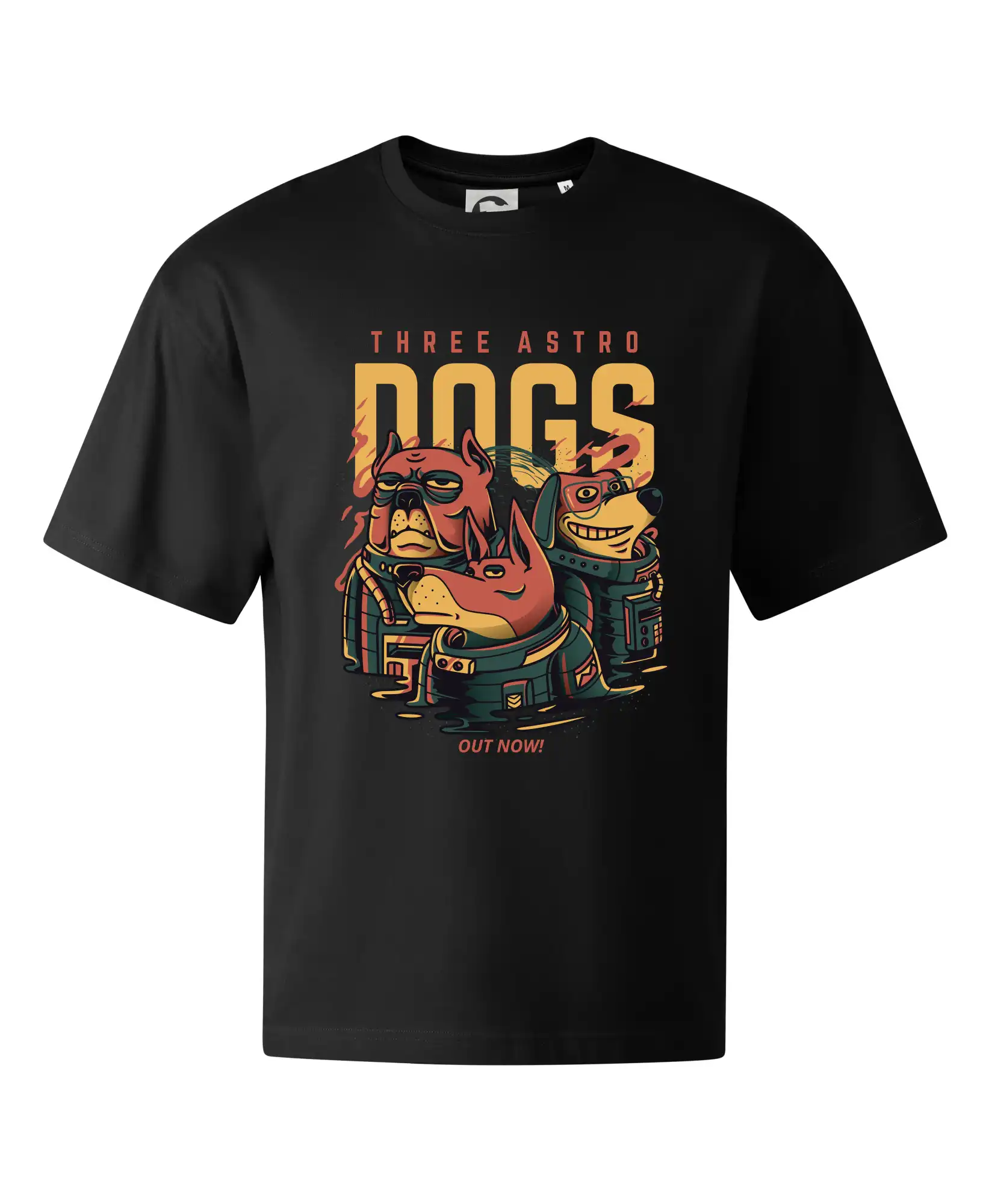 Vesmirne tričká - Astro dogs - Stage unisex - OVERSIZE