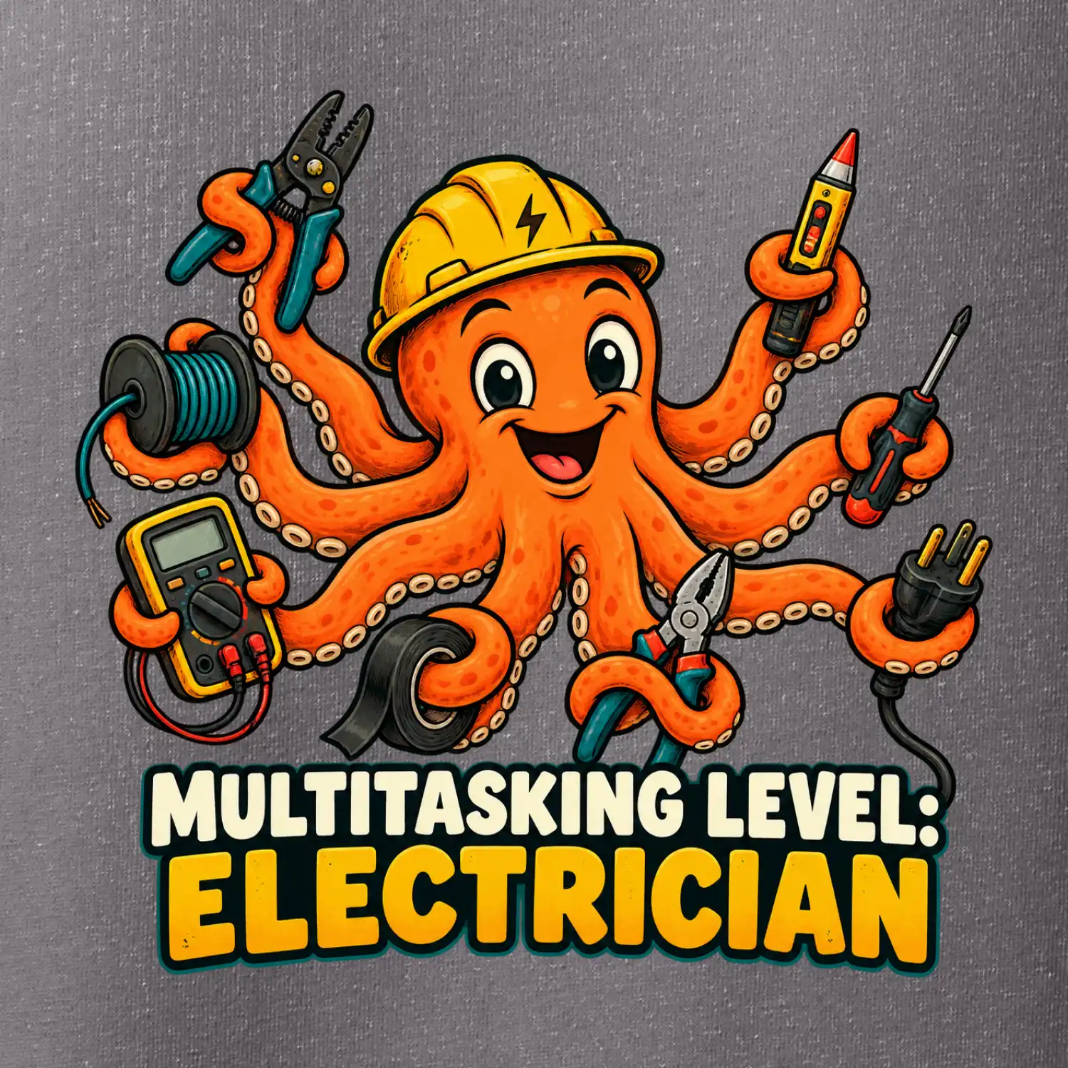 Chobotnice elektrikář multitasking