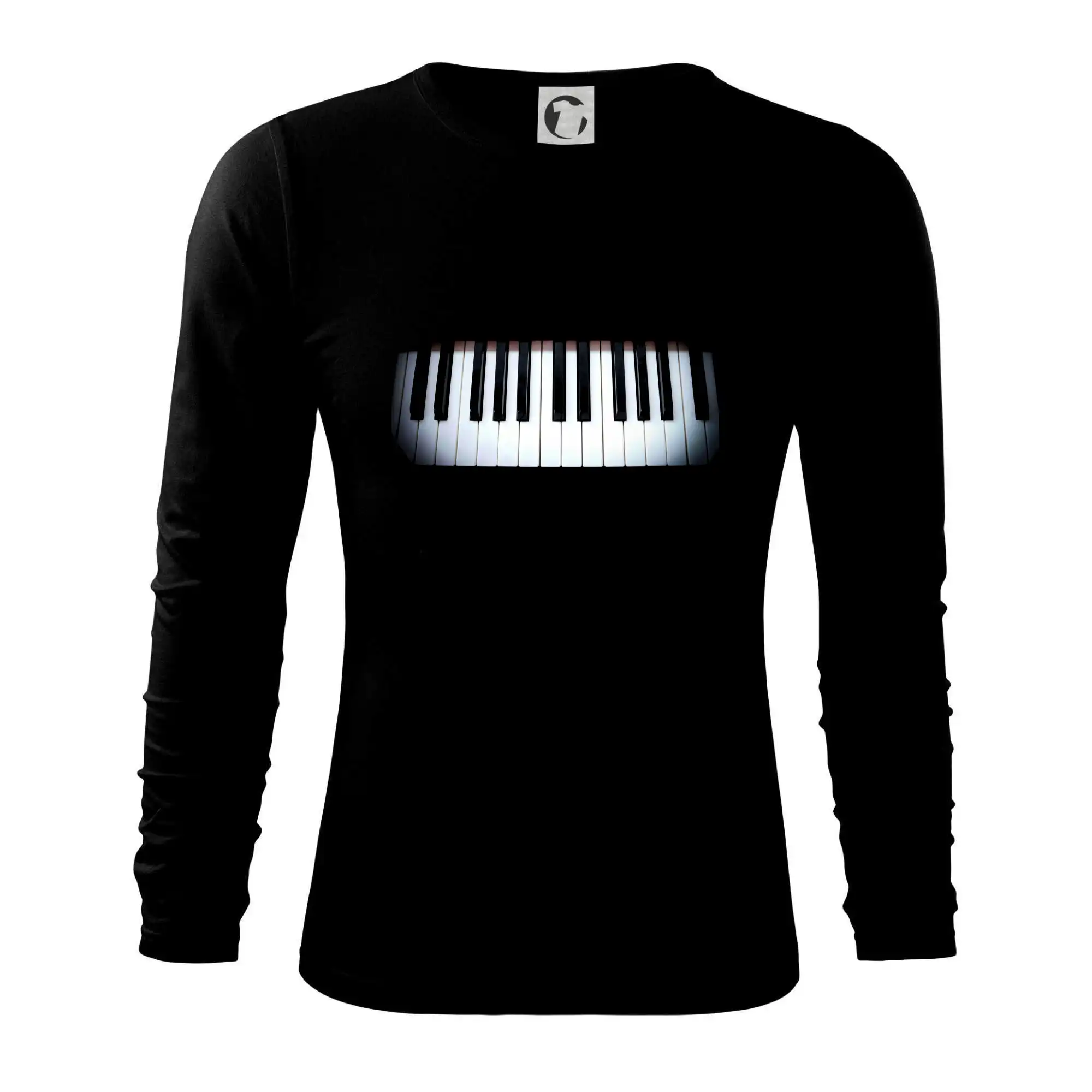 Piano v tme - Tričko s dlhým rukávom FIT-T long sleeve