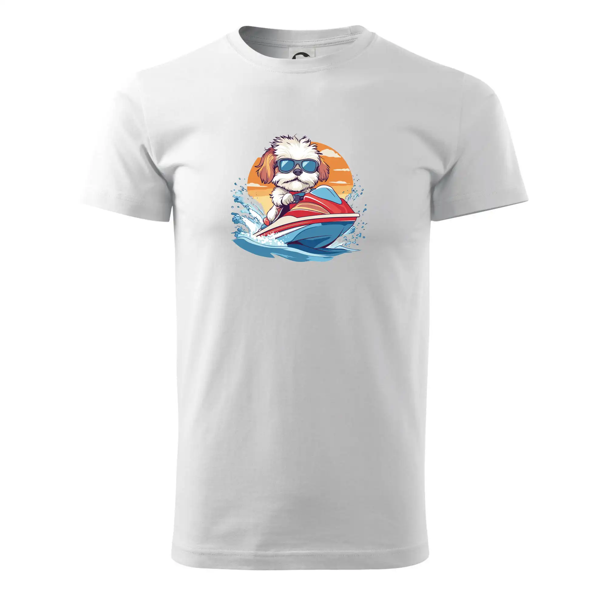 Bišonek na vodním skútru