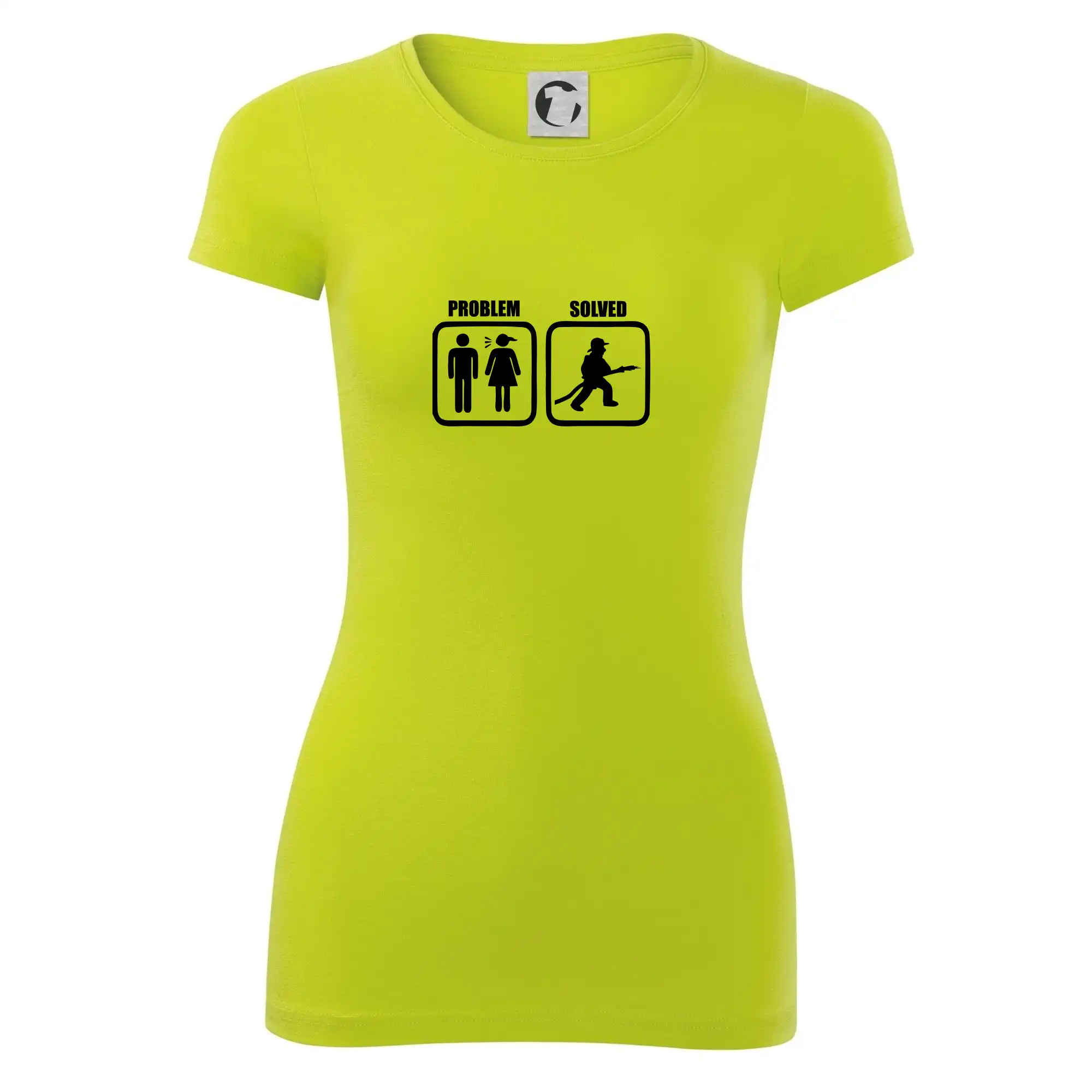 Tričká Problem Solved - Problém hasič - Dámske tričko Glance - Priliehavejší strih