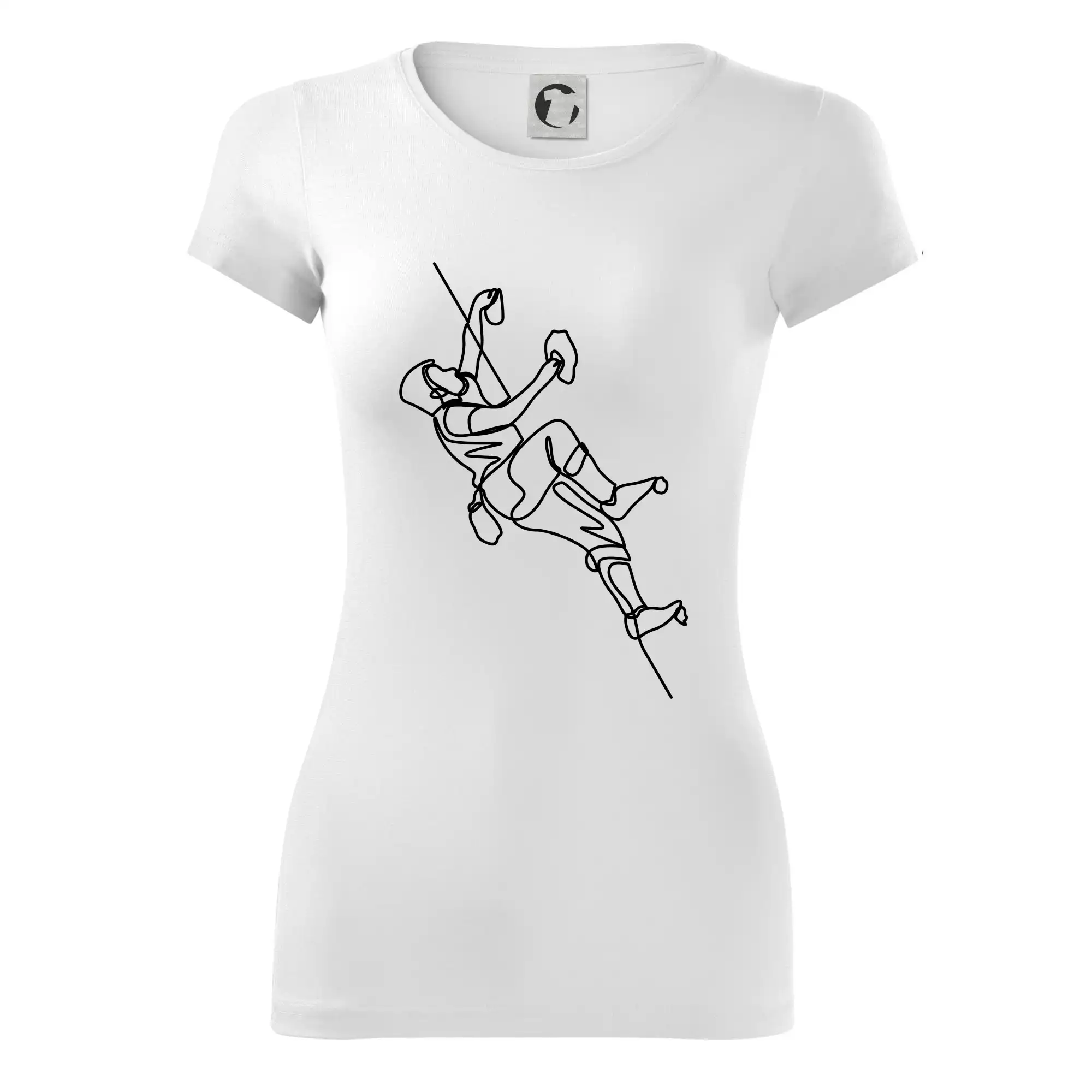 Lezecká stěna jedním tahem