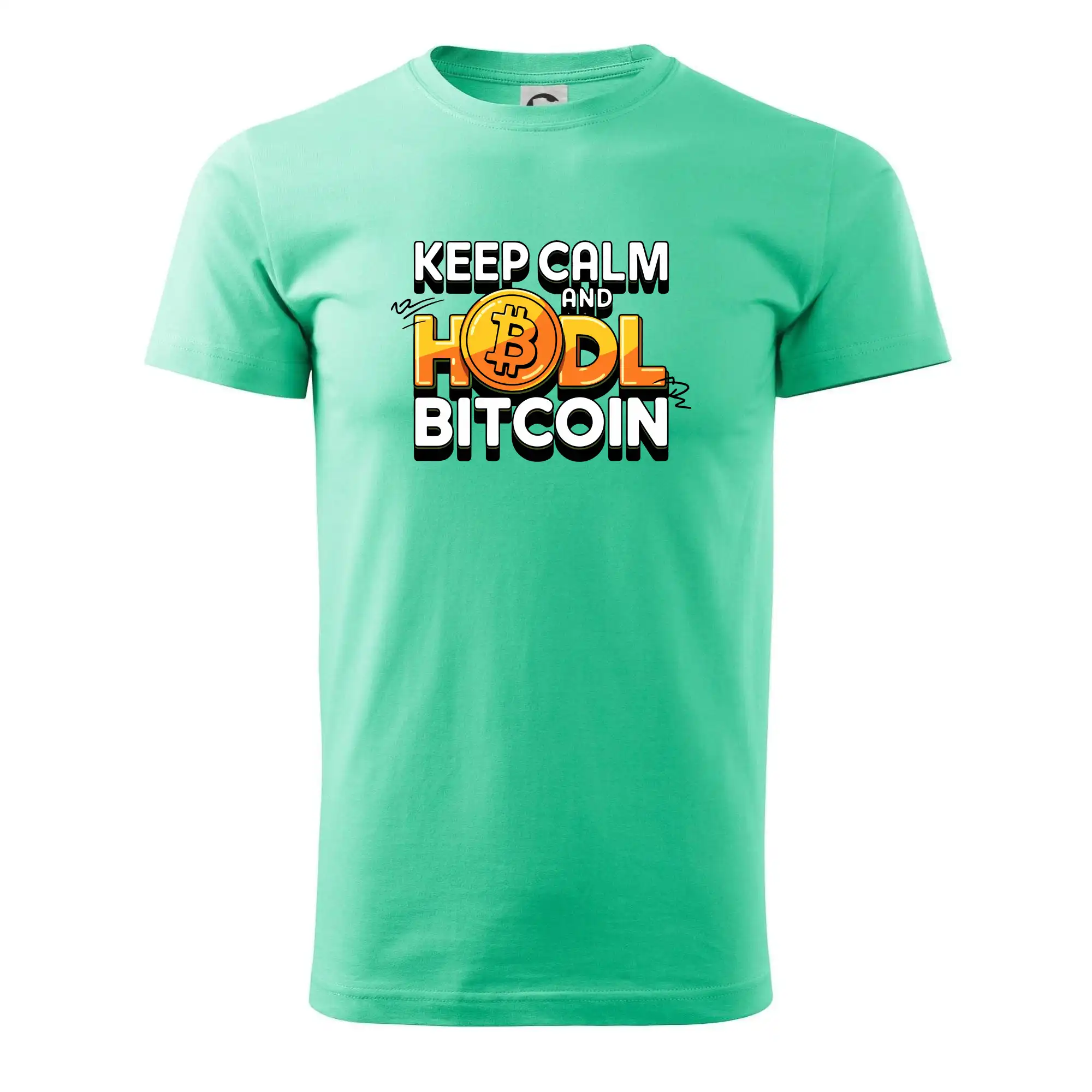 3D nápis Keep Calm and HODL Bitcoin
