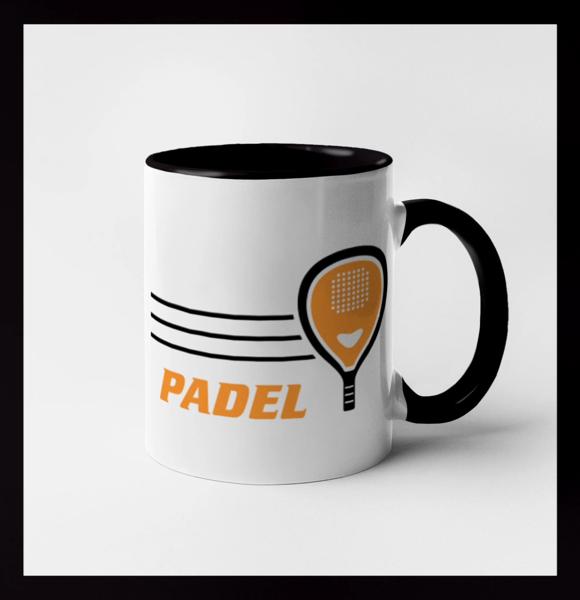 Padel - oranžová raketa
