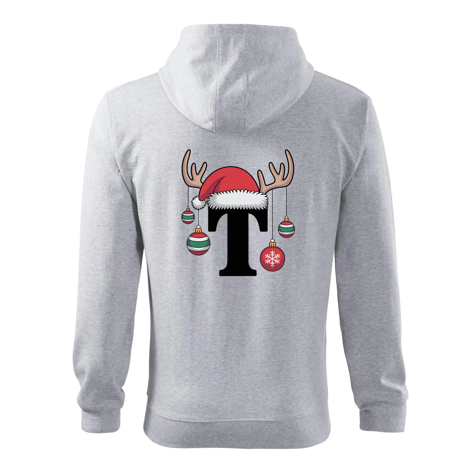 Vanoční rodinná trička - písmeno a čepice