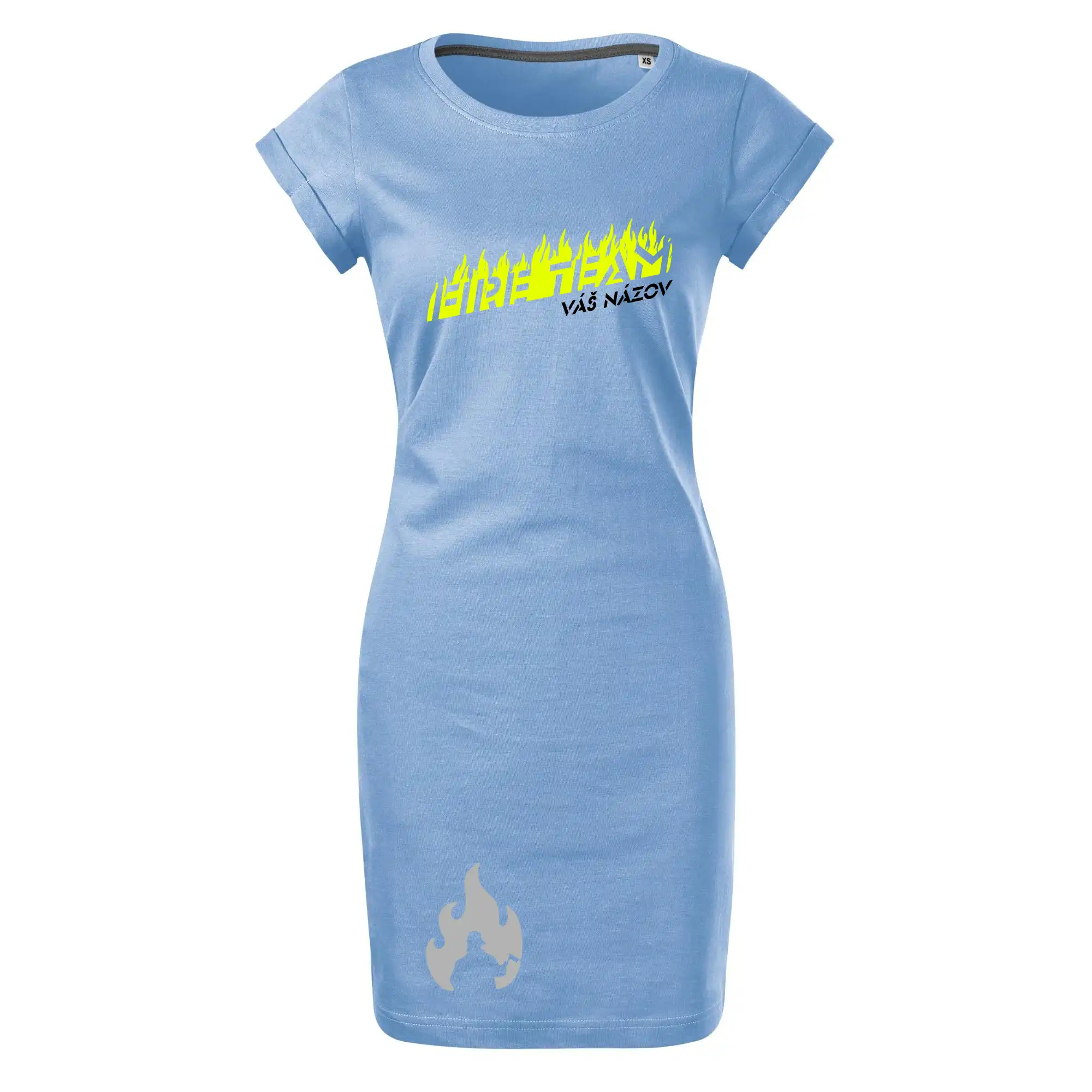 Originálne tričká pre hasičov - Fireteam - oheň - Váš názov - Tričko Šaty FREEDOM