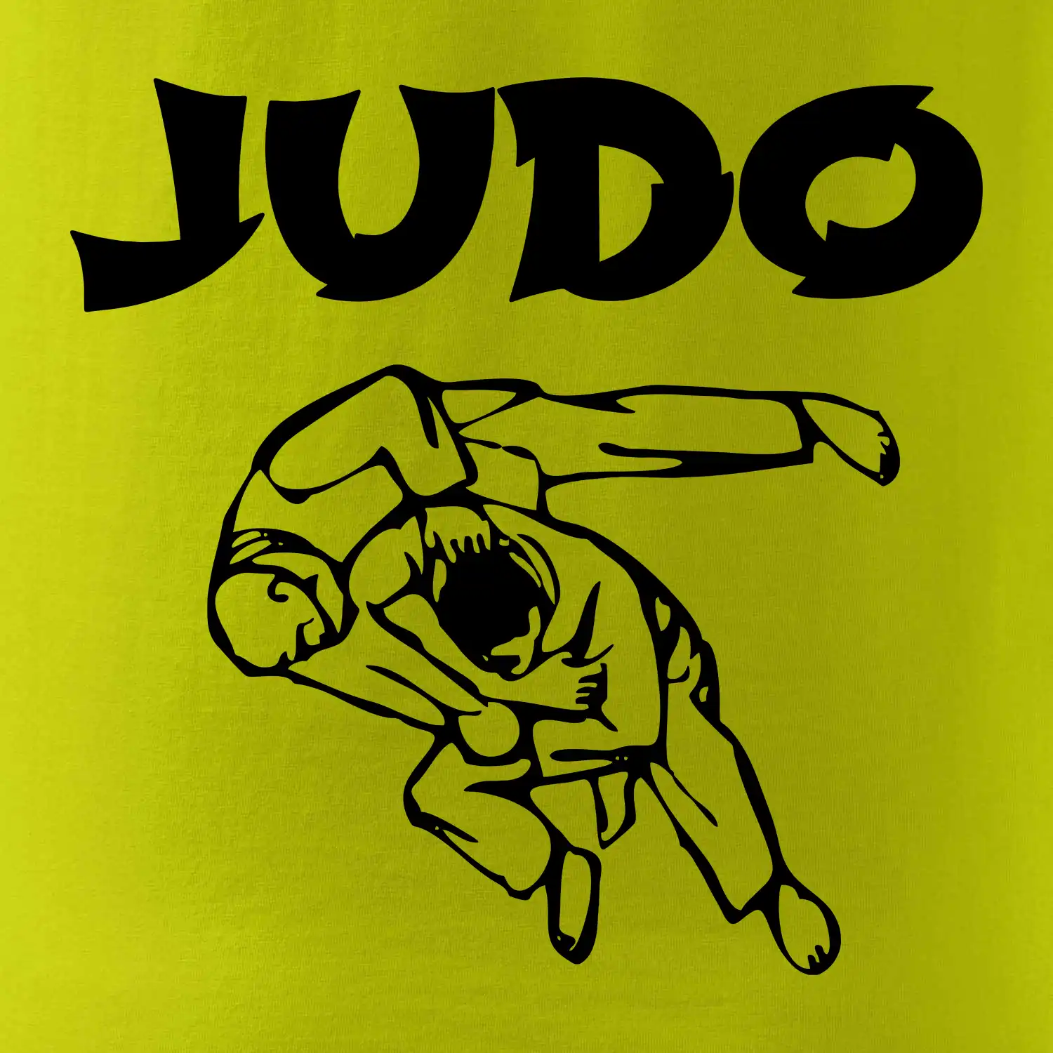 Judo nápis + postavy