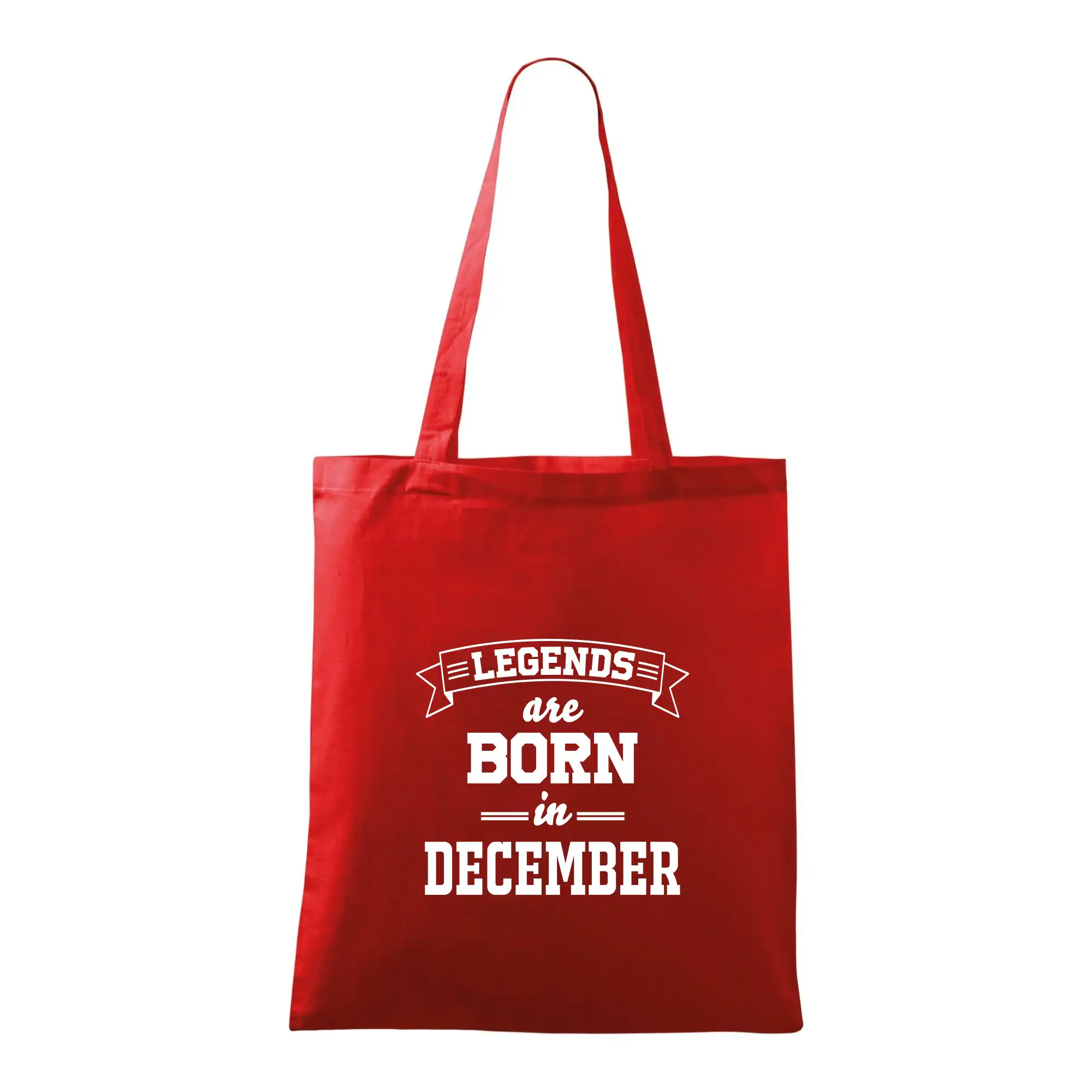 Tričká pre narodených v decembri - Legends are born in December - Taška bavlnená