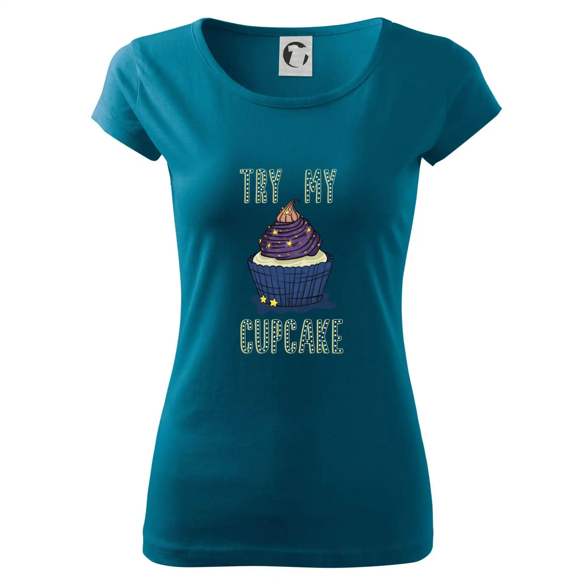 Kuchár a pekár - Try my cupcake (Radek Pilař ART) - Dámske tričko Pure