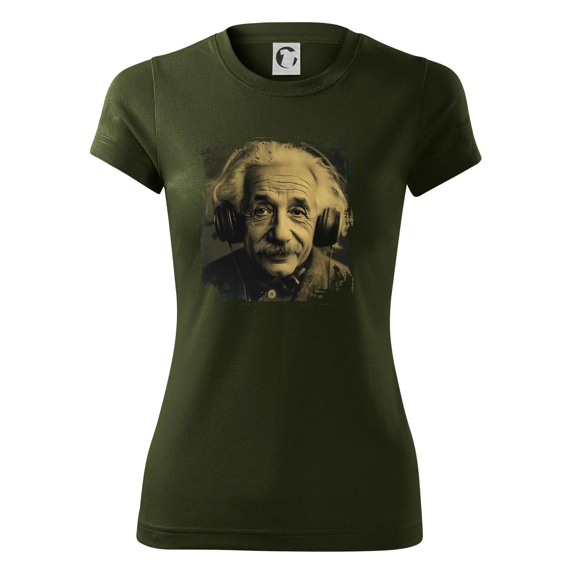 Albert se sluchátky