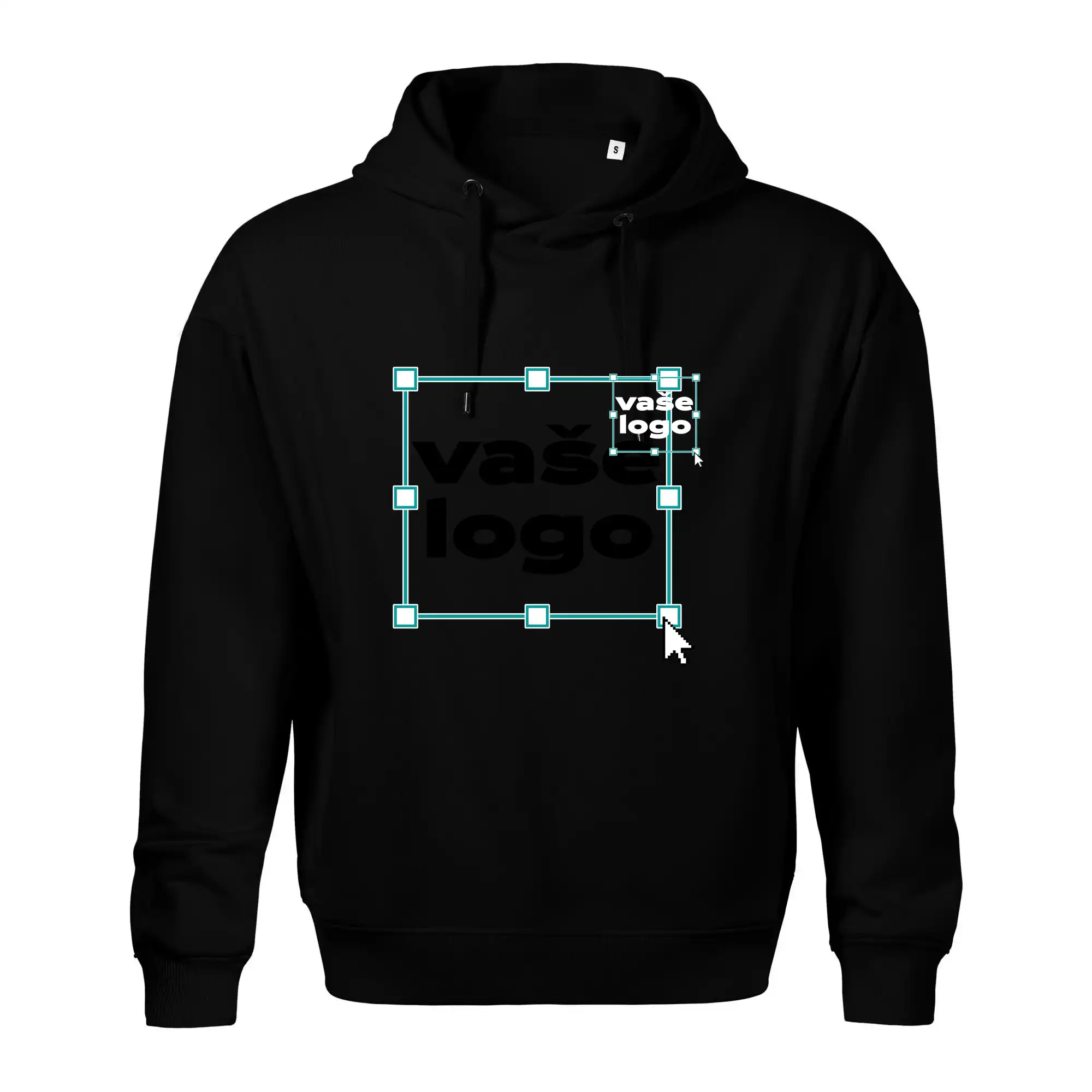 MyShirt tričká - Vlastné logo - Mikina s vlastným logom - Oversized mikina pánska Moon - kratšia + širšia