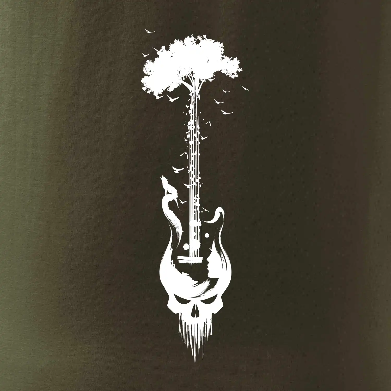 Kytara strom a lebka