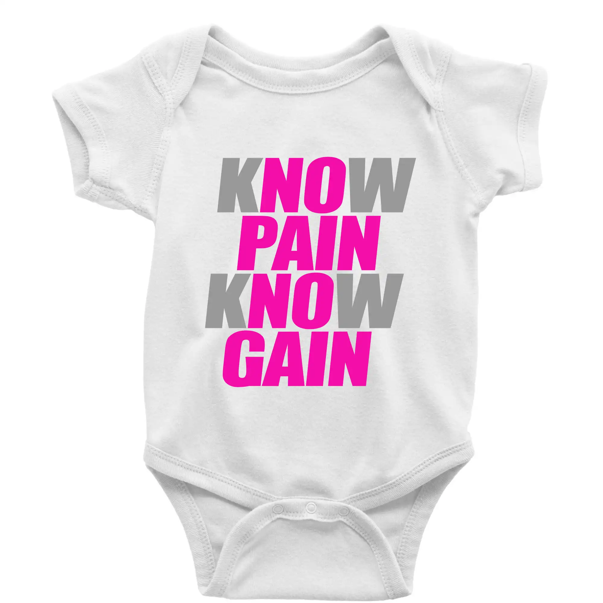 Tričká pre bežcov - Know Pain, Know Gain - Body dojčenské s krátkym rukávom