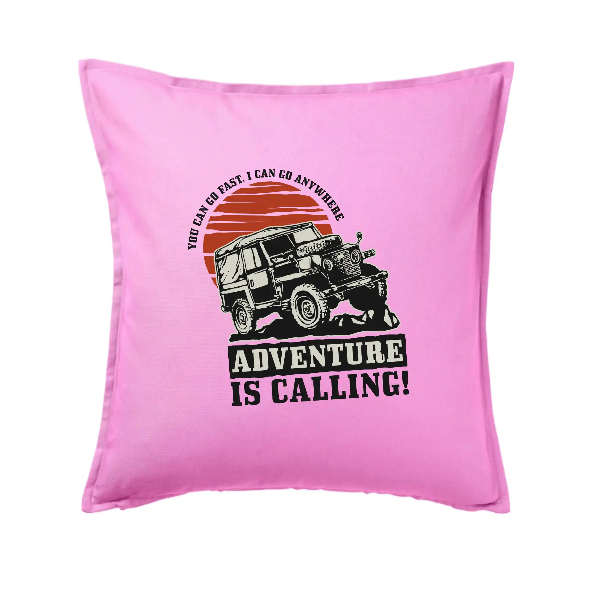 Auto tričká - Adventure is calling 4x4 - Vankúš 50x50
