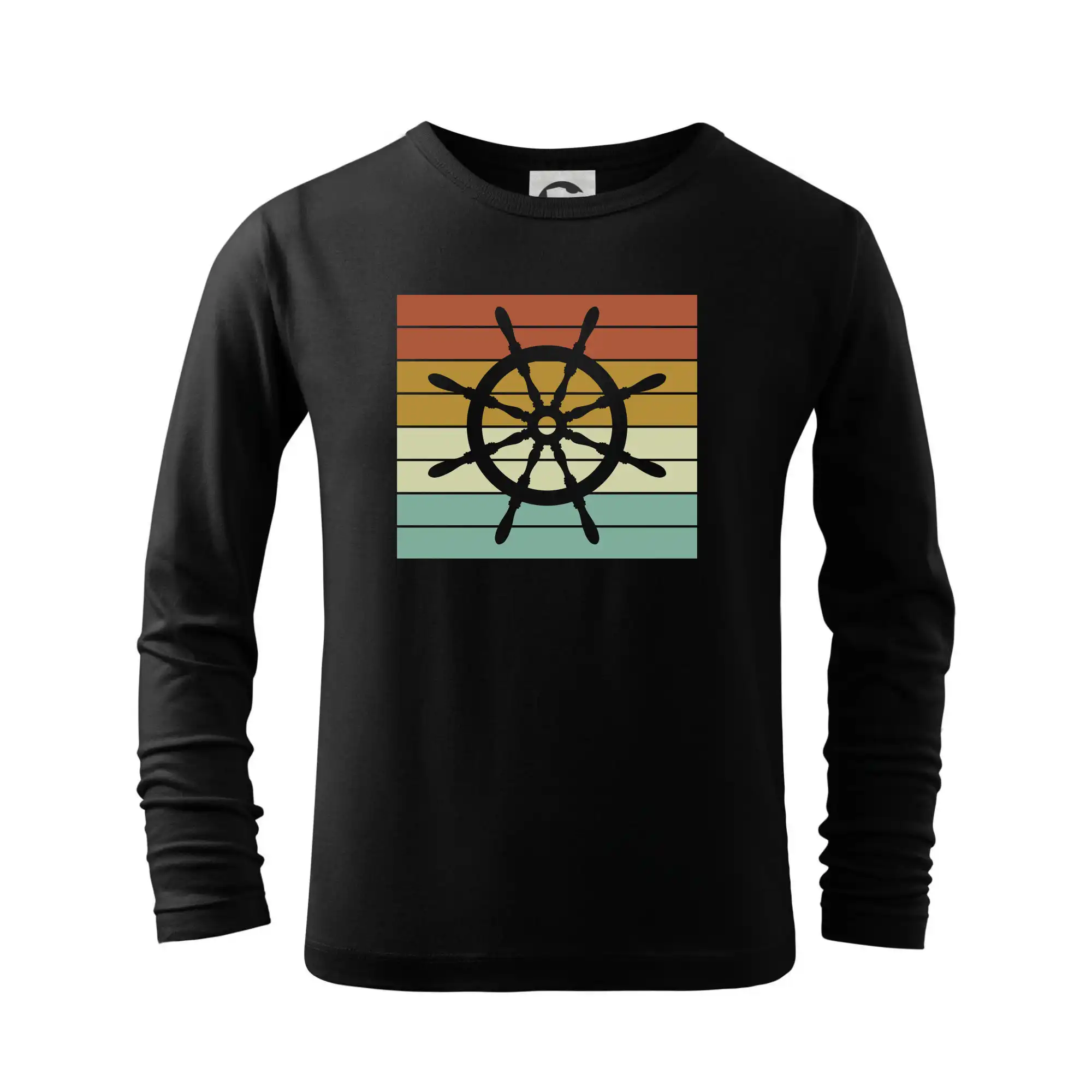 Vodácke tričká - Vintage kormidlo - Tričko detské Long Sleeve