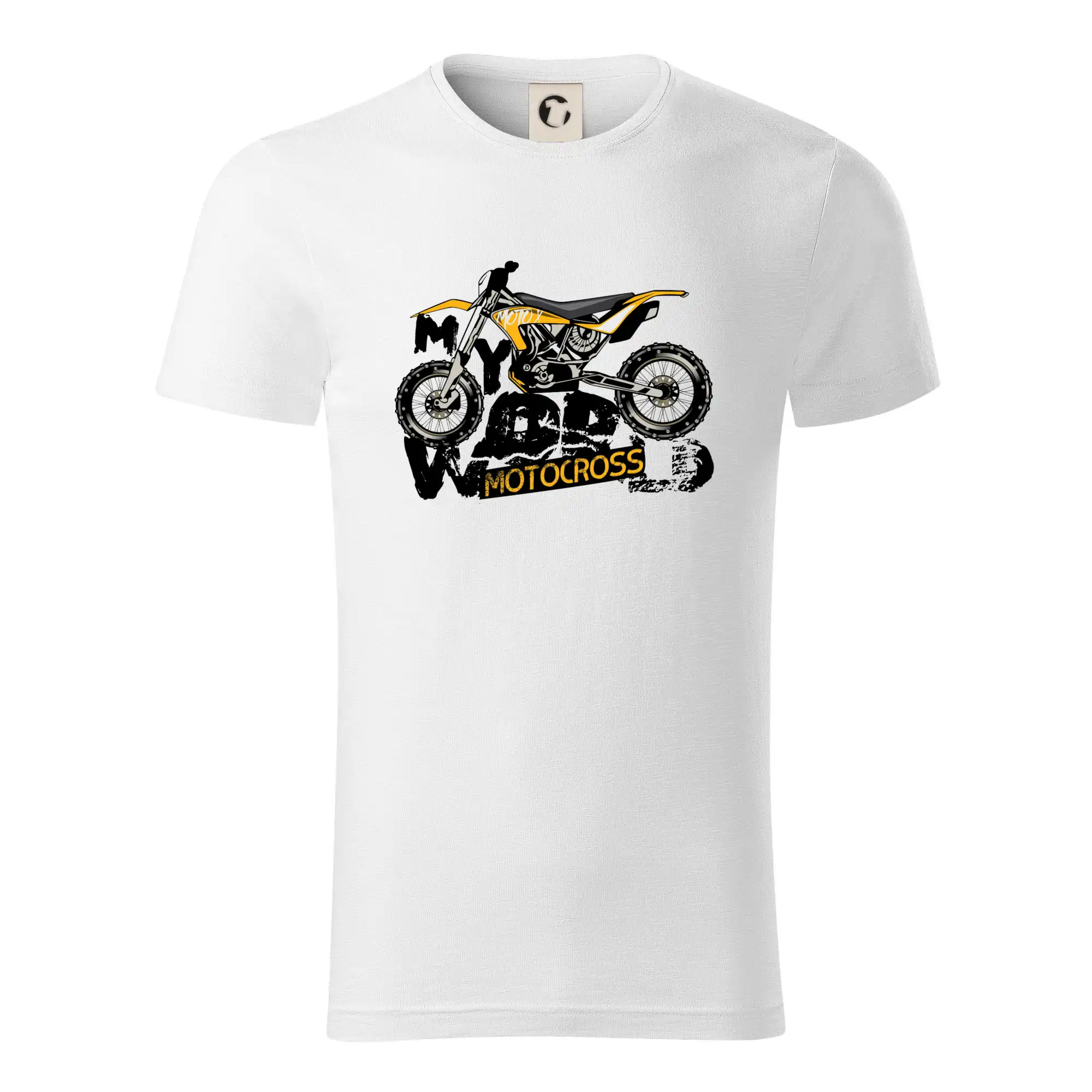 Motocross tričká - Motocross my world - Tričko z organickej bavlny