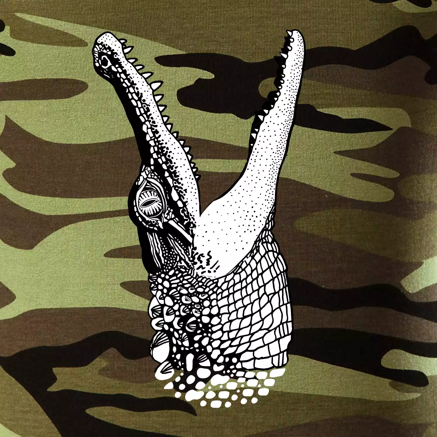 Krokodýl kreslený (Pecka design)