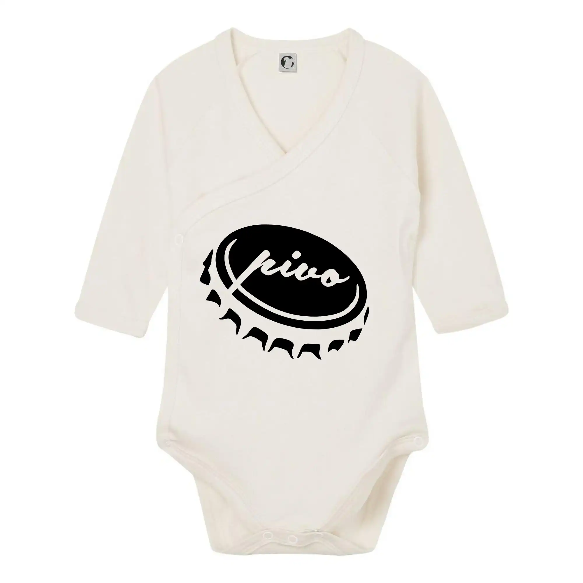 Vtipná tričká pre pivárov - Pivo zátka - Body zavinovacie s dlhým rukávom