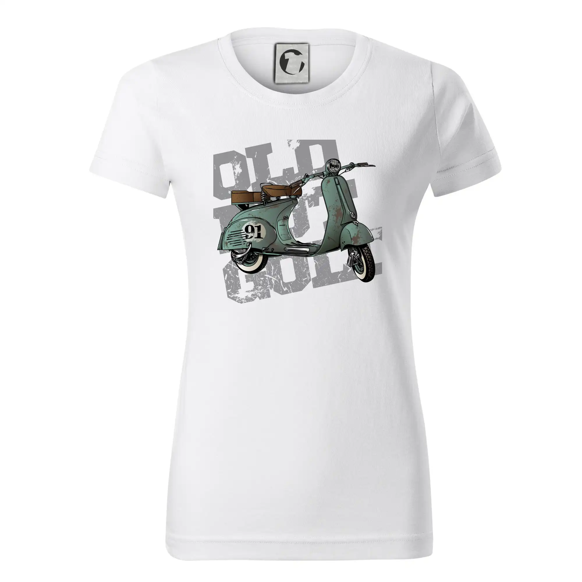 Scooter olive - Dámske tričko basic - ľahko voľnejšie a dlhšie