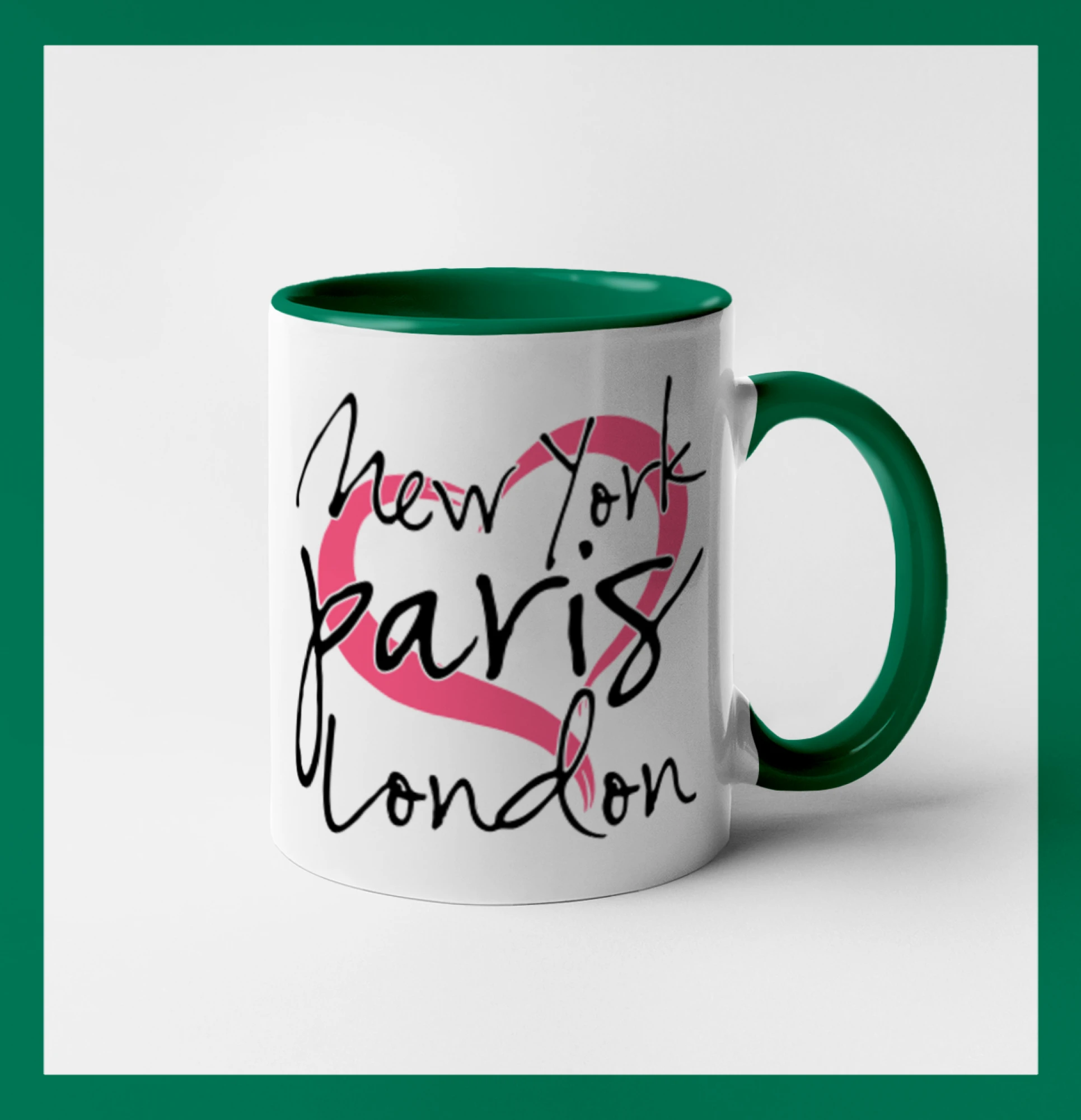 Tričká Francúzsko - I love NYC Paris London - Hrnček 