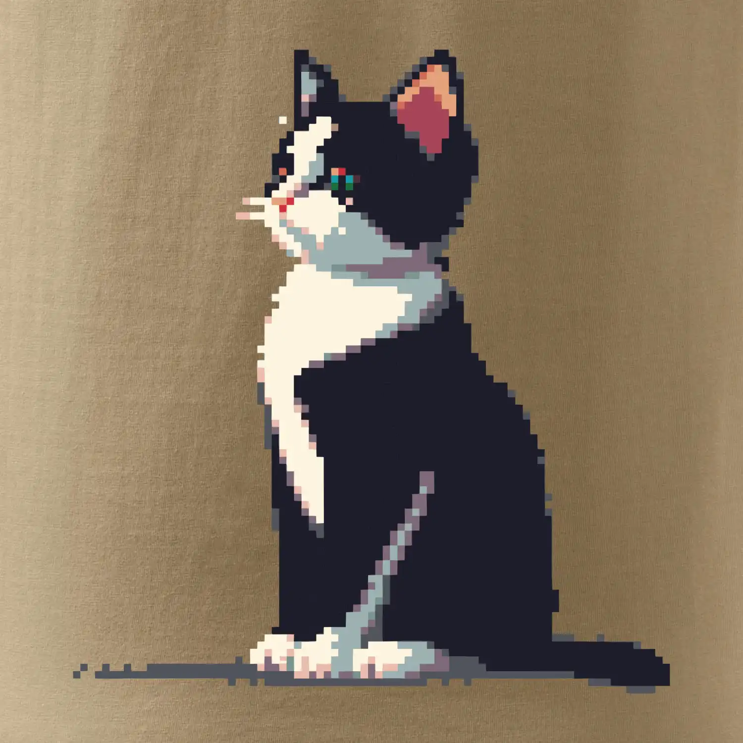 Mourovatá kočka pixel