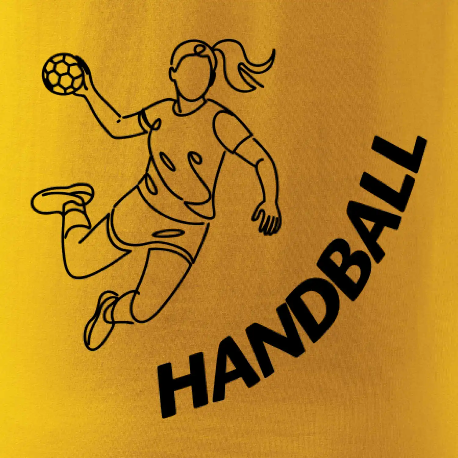 Handball nápis šikmo 1