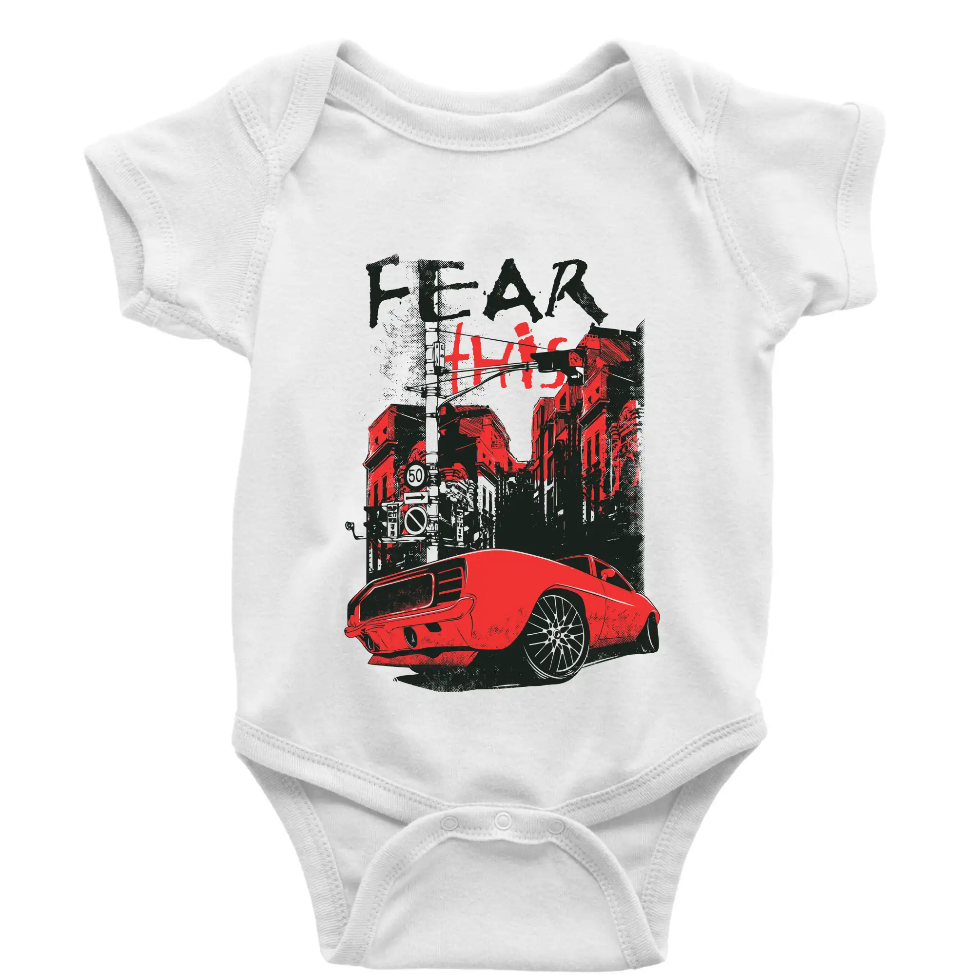 Auto tričká - Fear this car - Body dojčenské s krátkym rukávom
