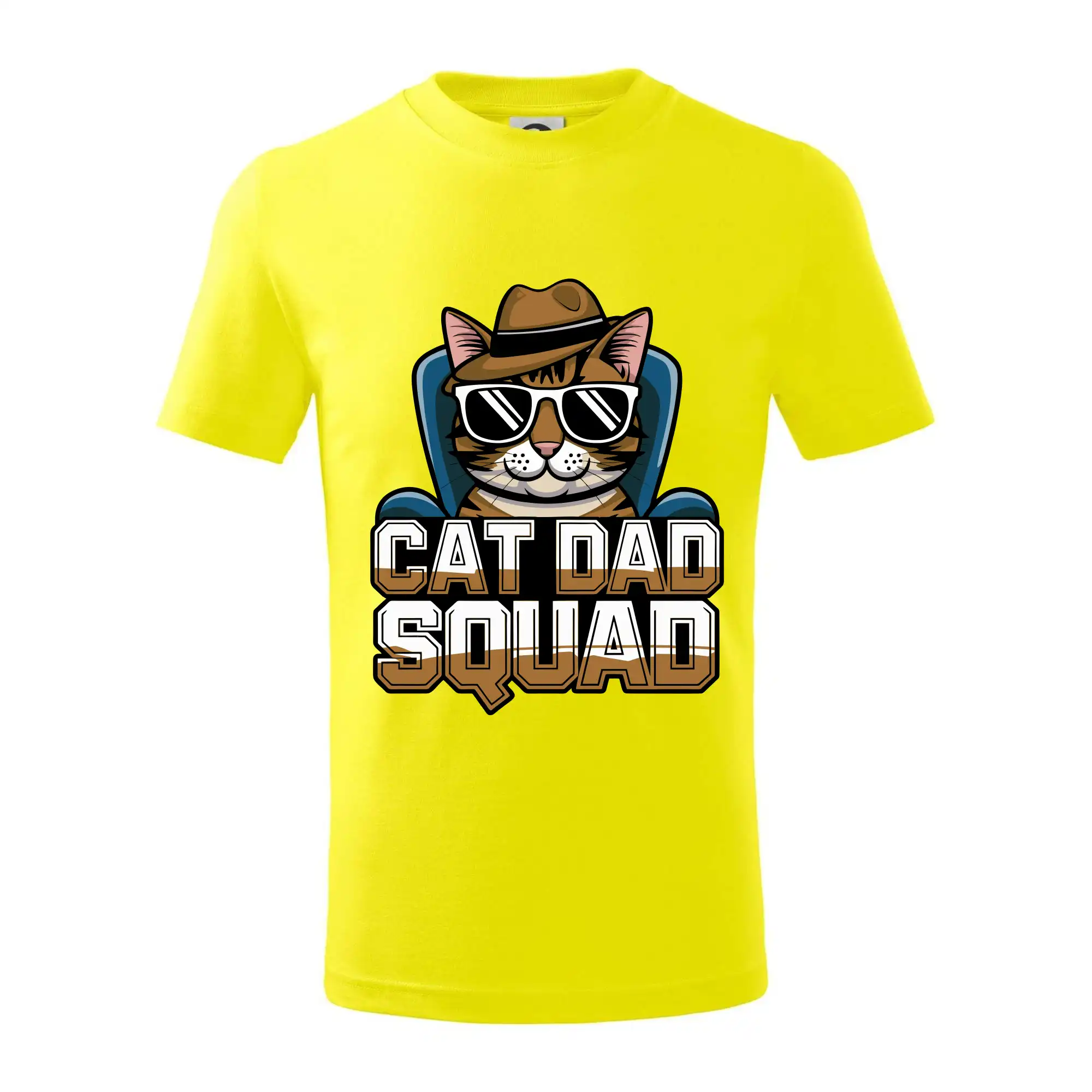 Vtipná tričká s mačkou - Cat dad squad - Tričko detské bavlnené
